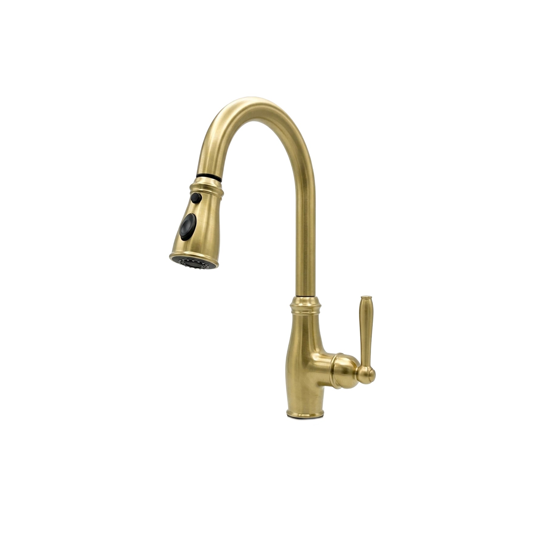 Single Lever Pull Down Kitchen Faucet in Gold