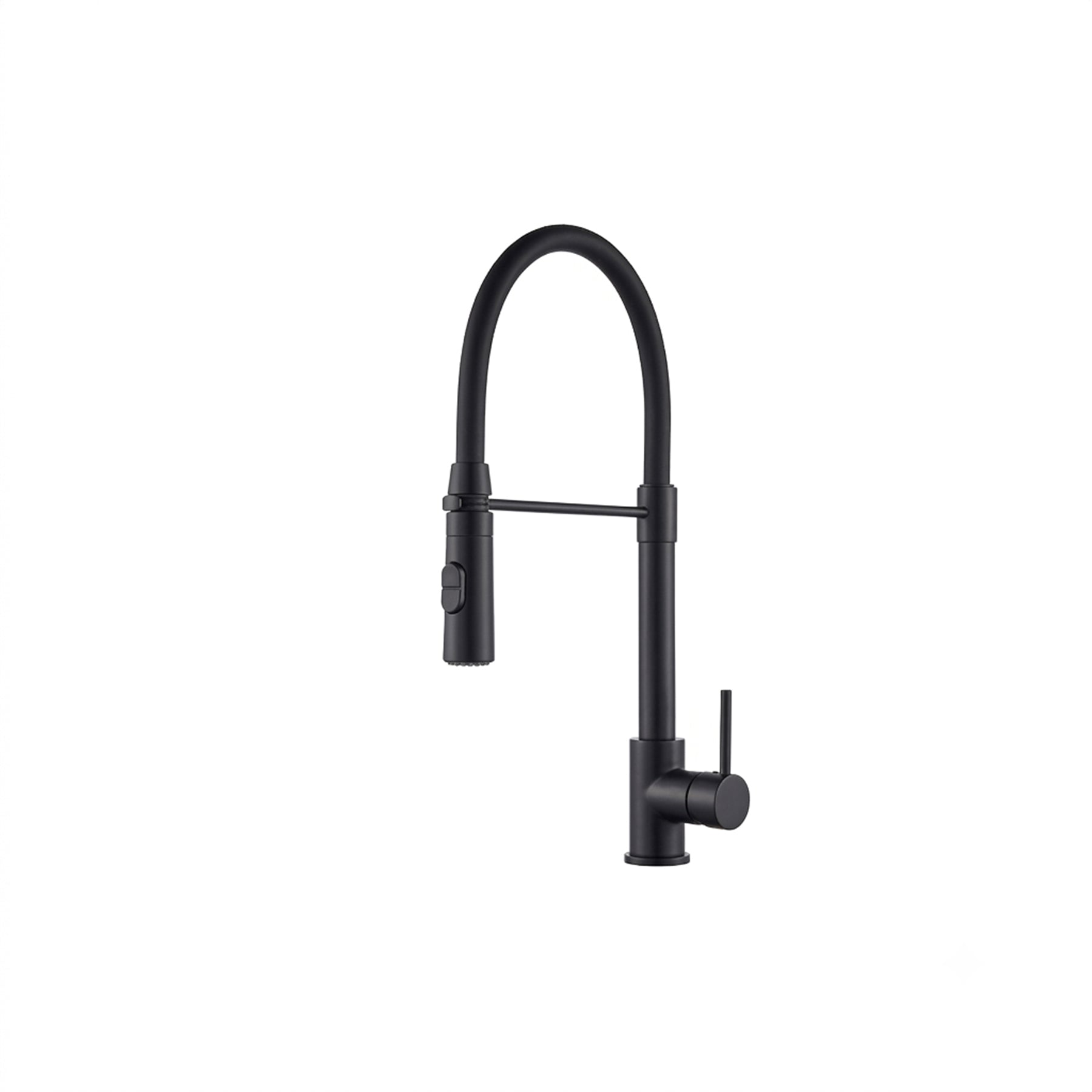 Single Lever Pull Out Kitchen Faucet in Matte Black