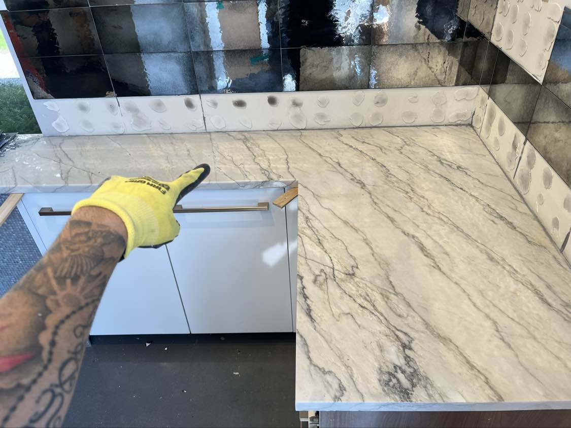 Premier Custom-Built Modern Kitchen with Island and Stone & Quartz Countertops