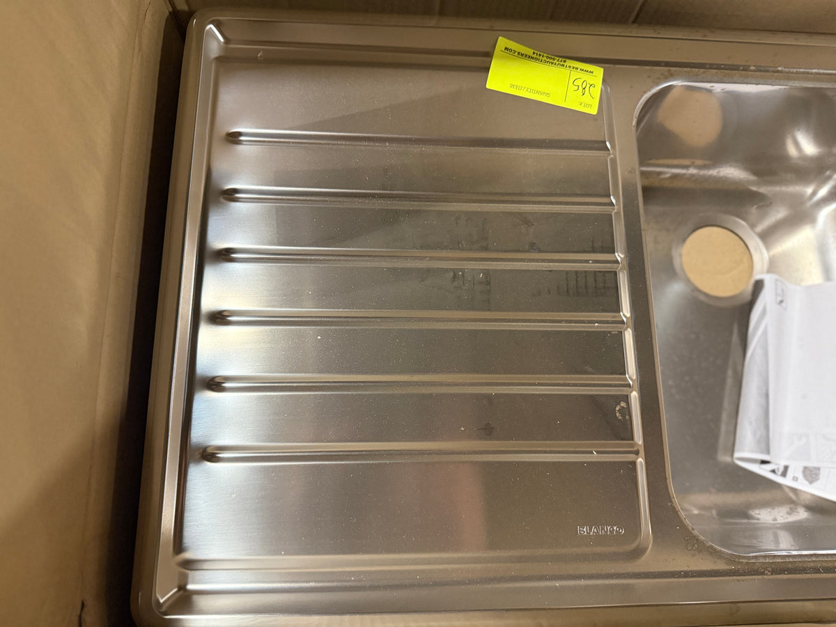 German engineered 39 inch stainless steel single bowl sink
