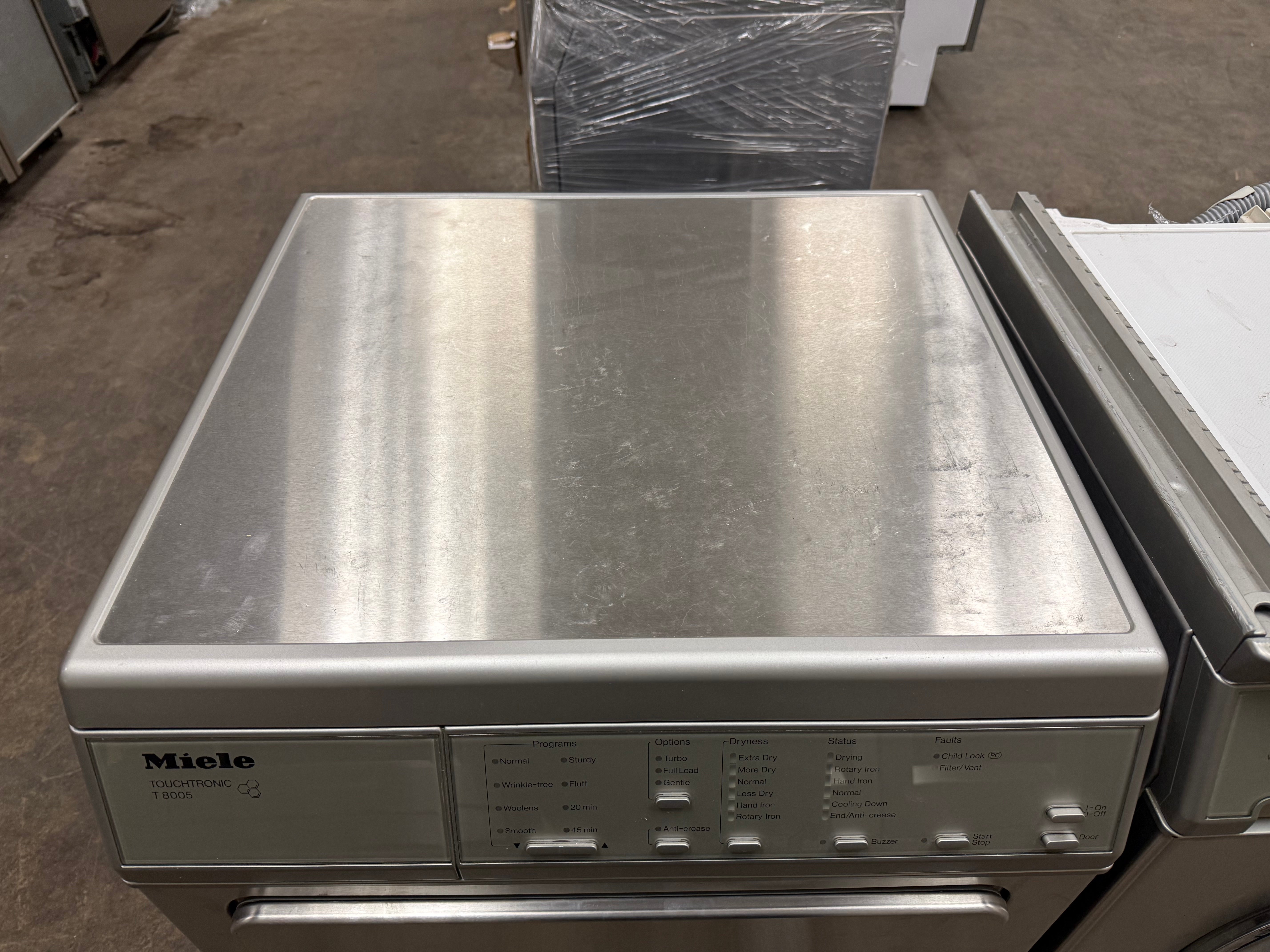 Miele 24" Stainless Steel Professional Stackable Laundry Suite