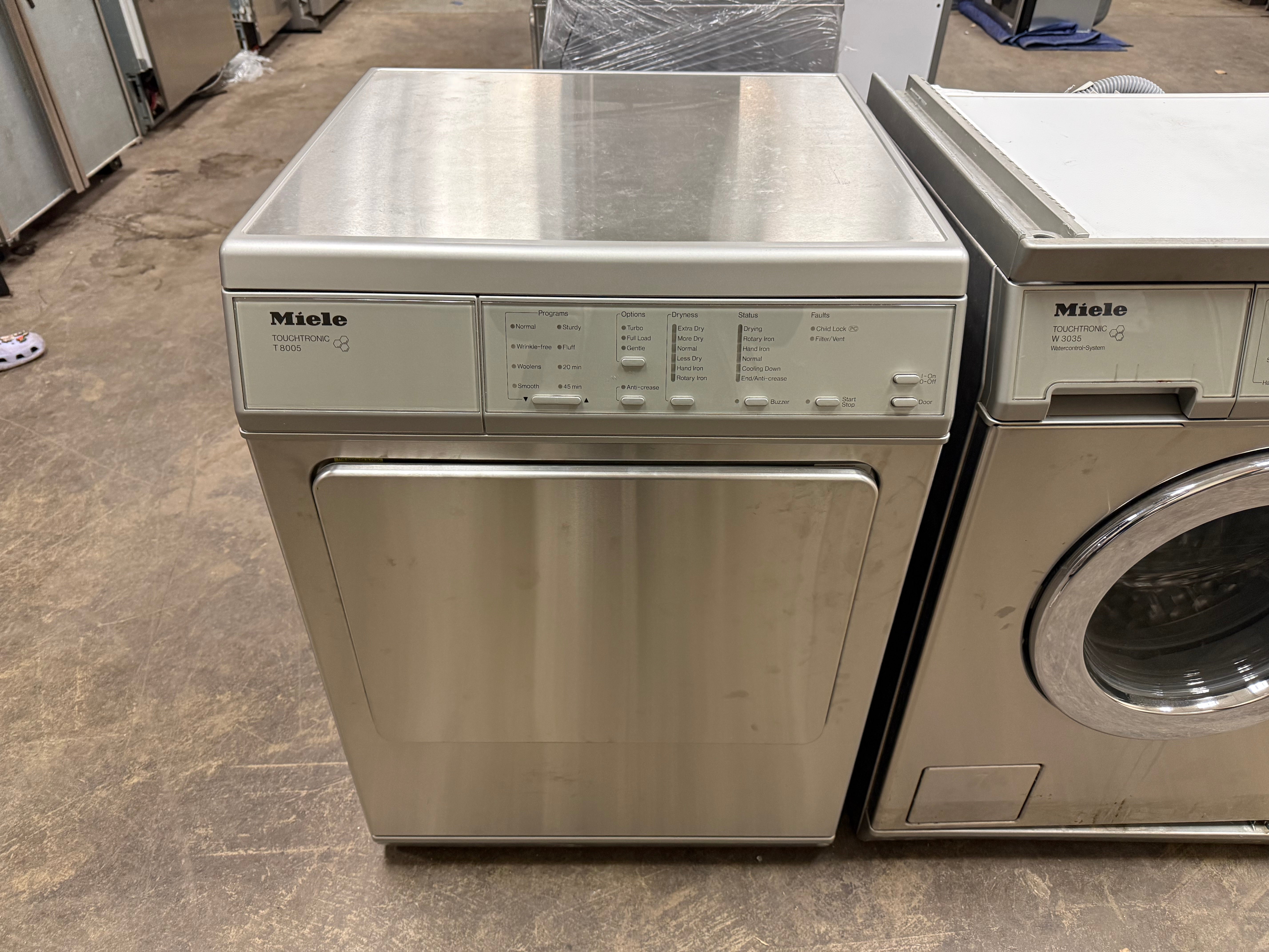 Miele 24" Stainless Steel Professional Stackable Laundry Suite