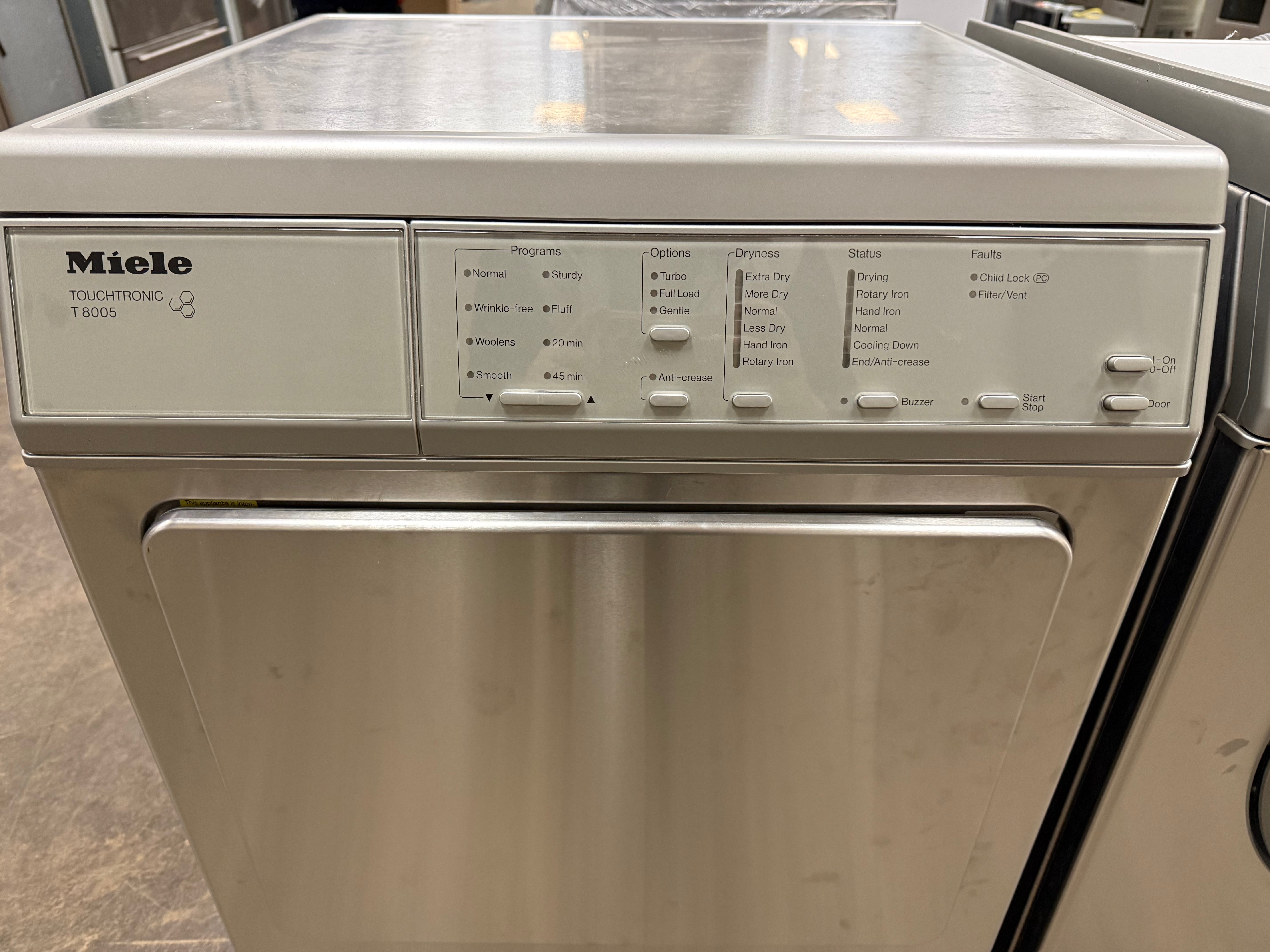 Miele 24" Stainless Steel Professional Stackable Laundry Suite