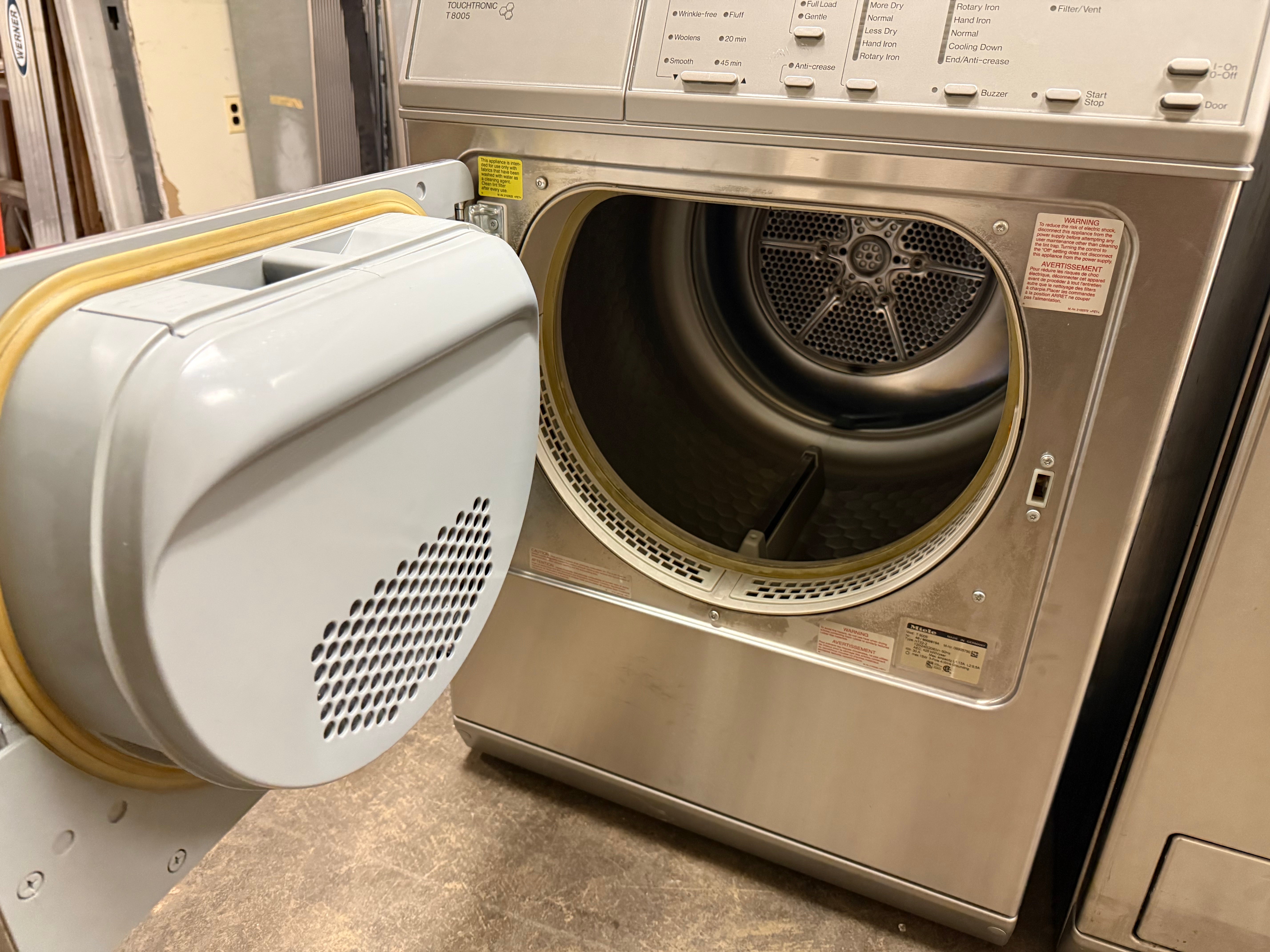 Miele 24" Stainless Steel Professional Stackable Laundry Suite