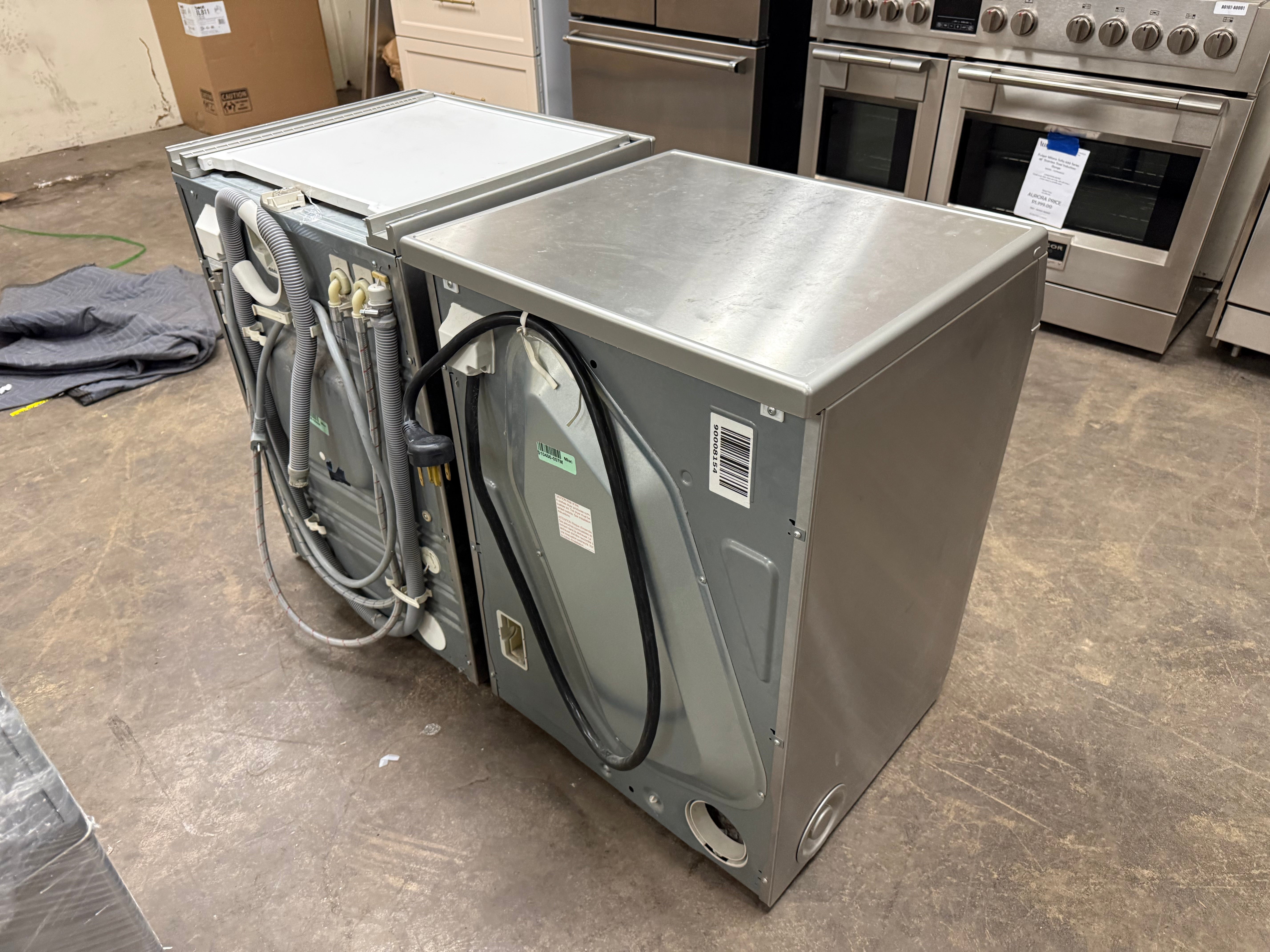 Miele 24" Stainless Steel Professional Stackable Laundry Suite