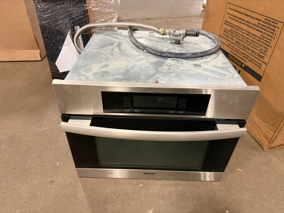 Miele MasterChef H 4080 BM 24 inch built in speed oven stainless steel