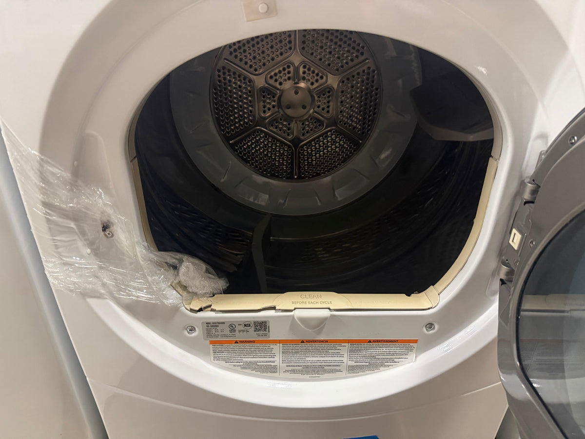 GE GFDS170EHWW 27" White Electric Dryer