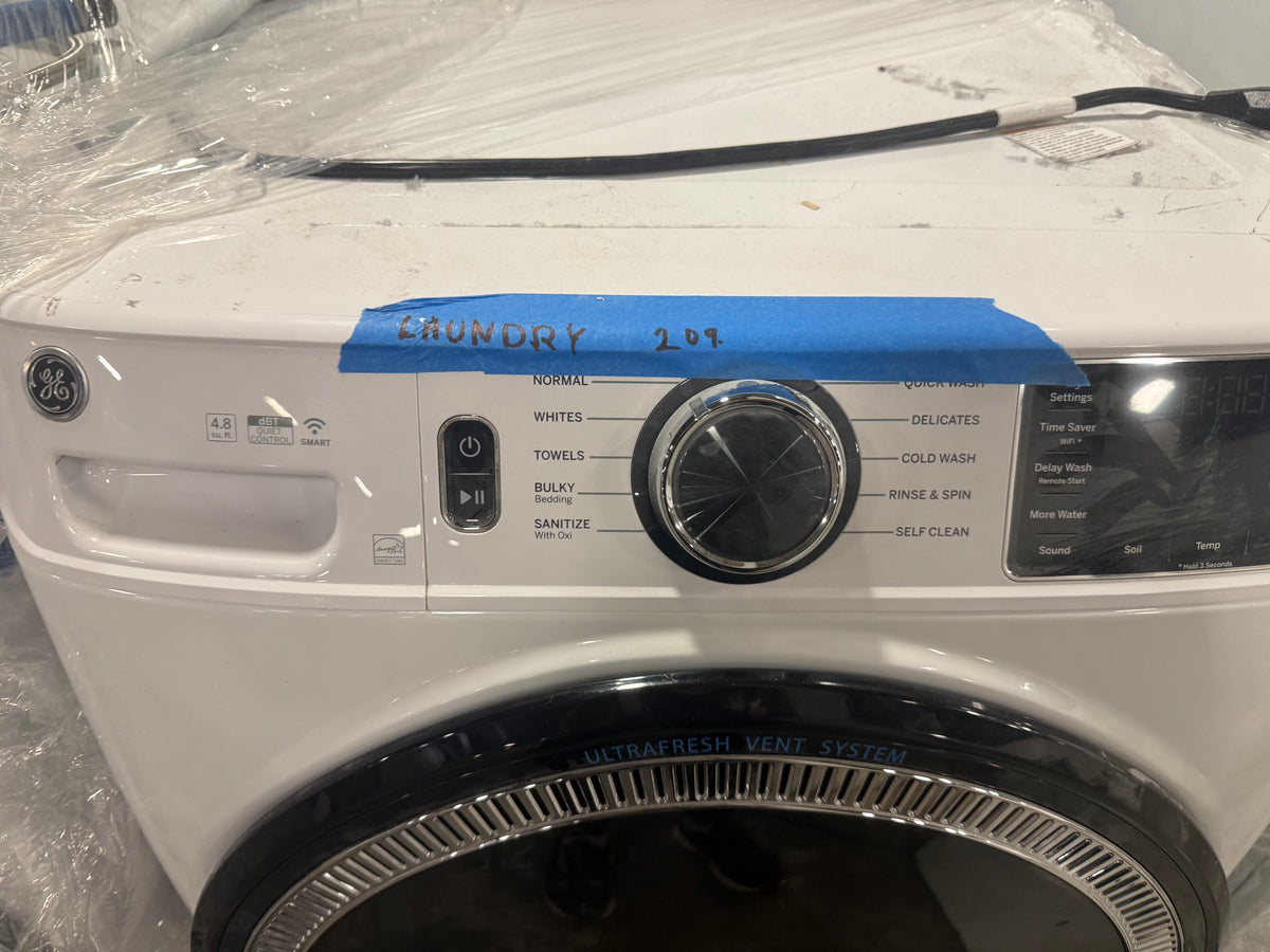 GE GFW550SSNWW 28" White Front Load Washer