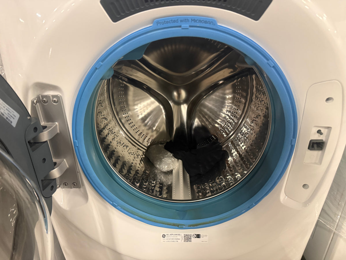 GE GFW550SSNWW 28" White Front Load Washer