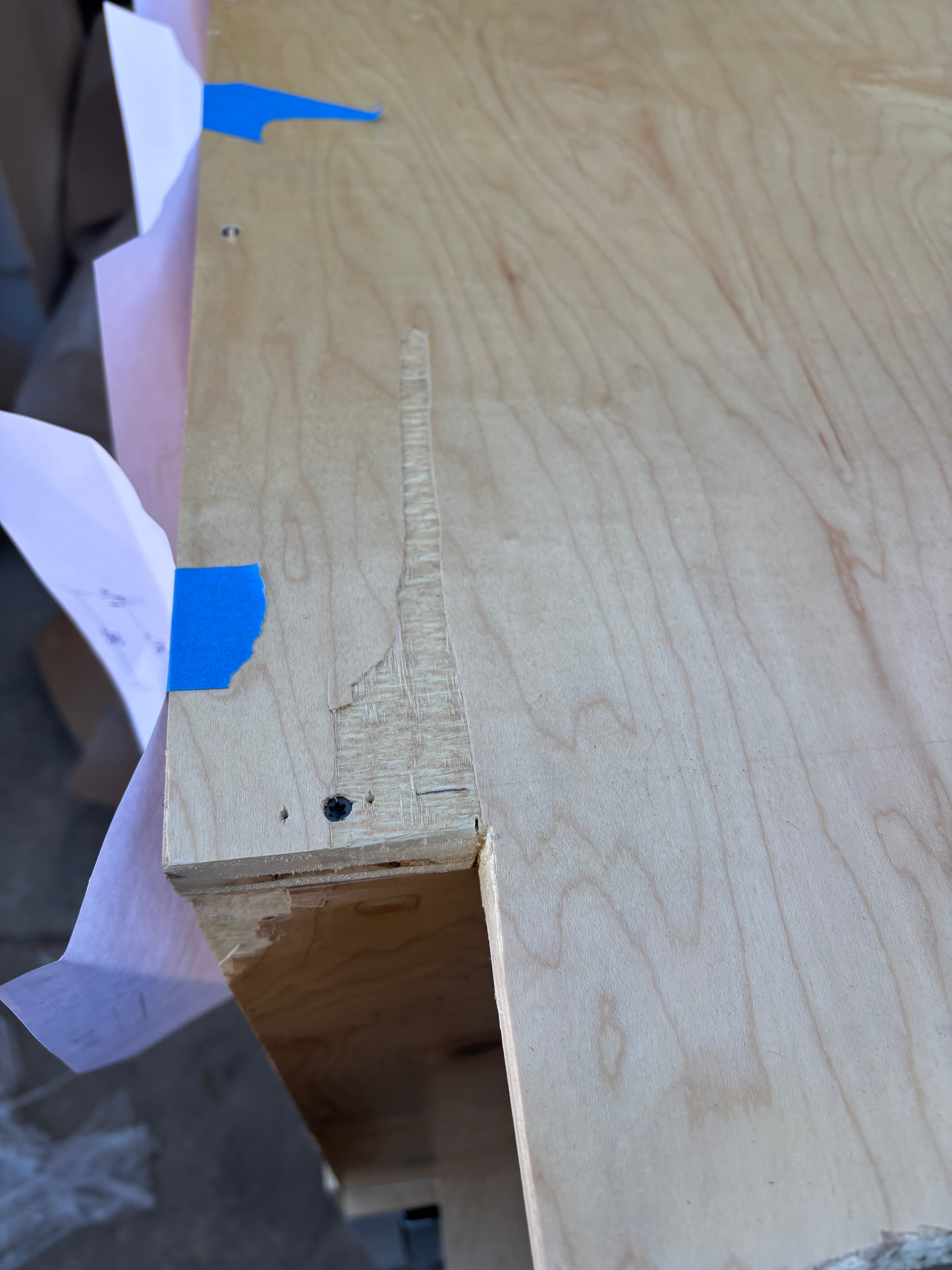 Custom Modern Light Grey Pantry with White Stone Countertops and Stainless Steel Sink