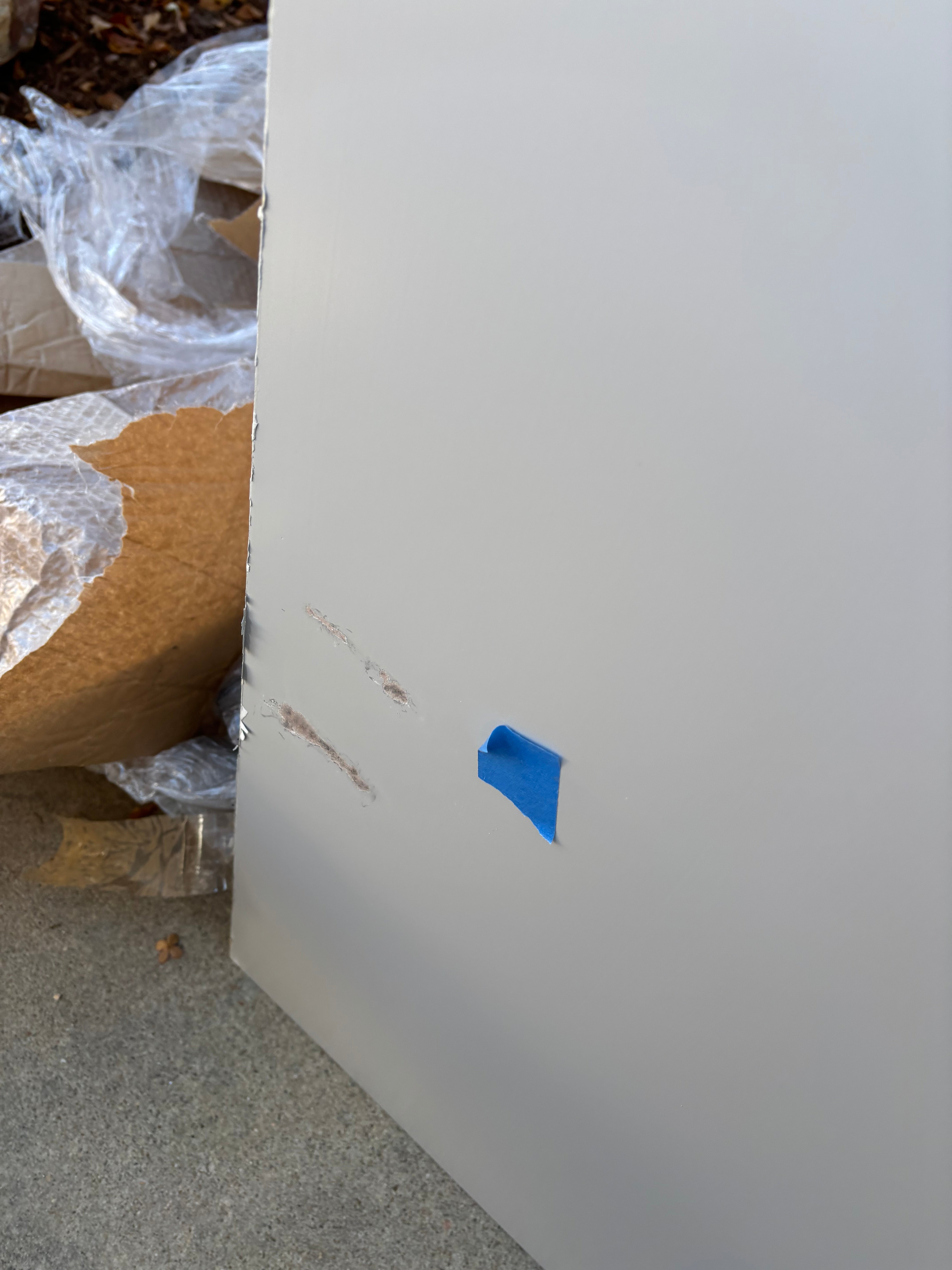 Custom Modern Light Grey Pantry with White Stone Countertops and Stainless Steel Sink