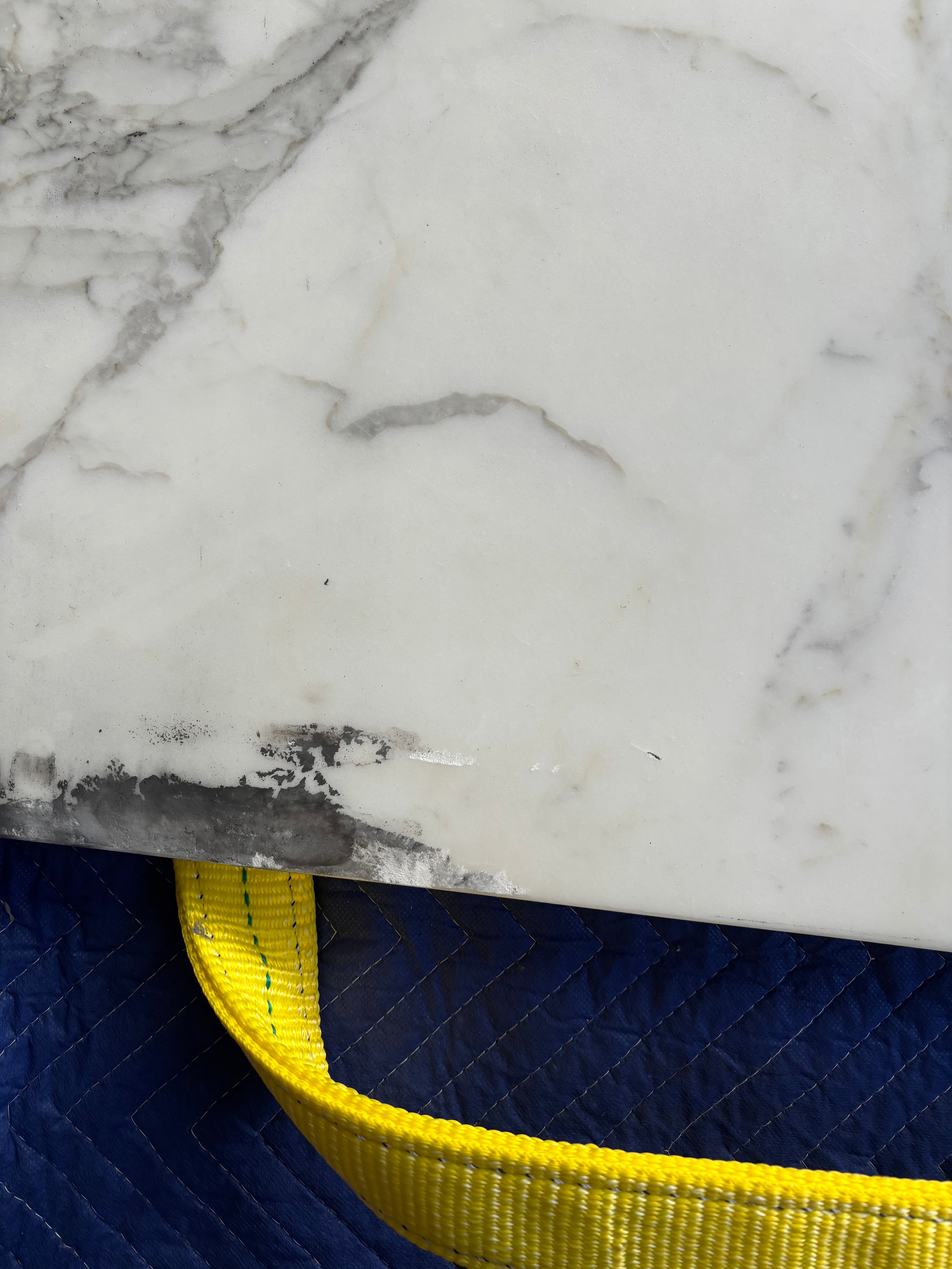 Custom Modern Light Grey Pantry with White Stone Countertops and Stainless Steel Sink