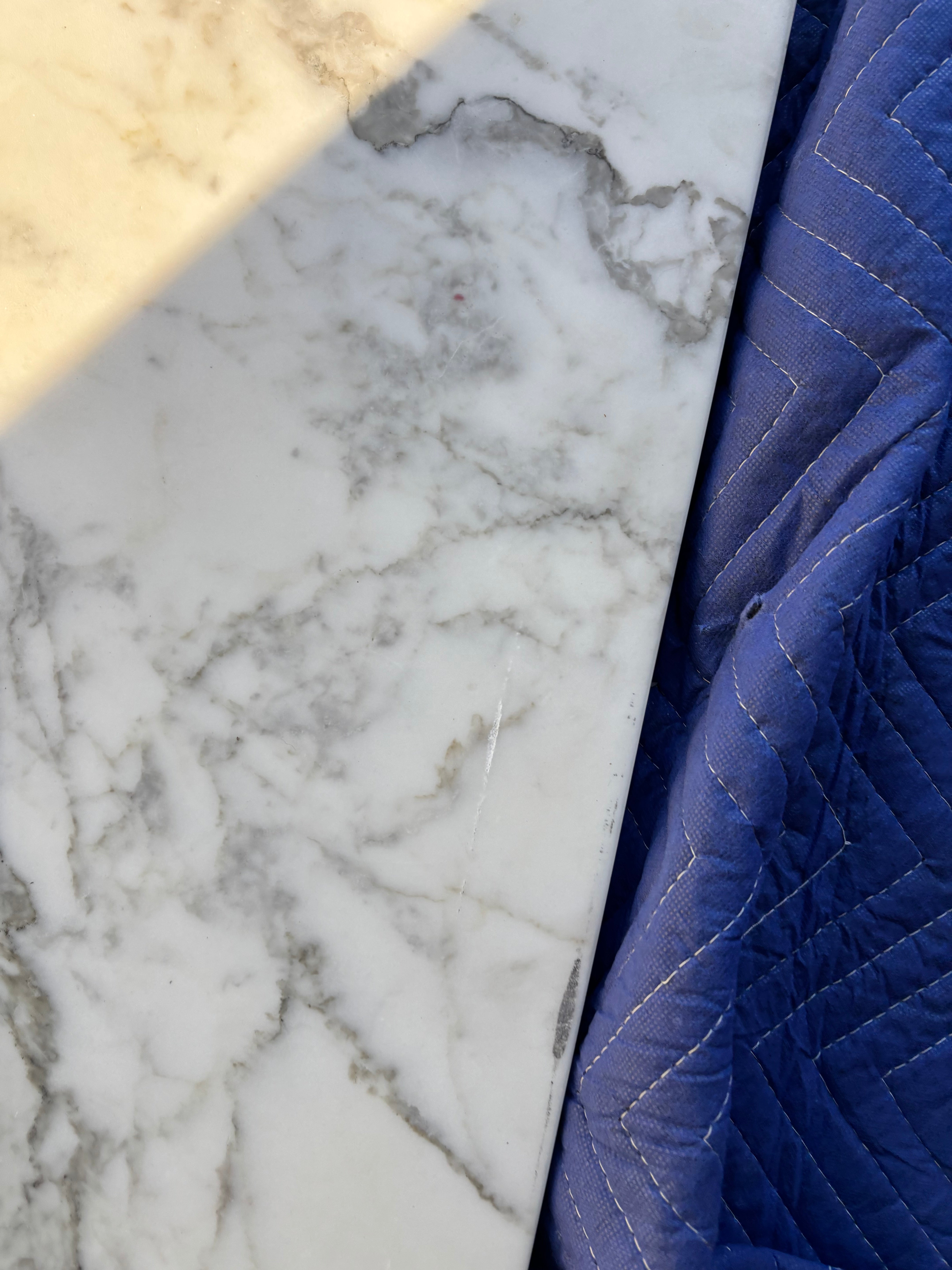 Custom Modern Light Grey Pantry with White Stone Countertops and Stainless Steel Sink