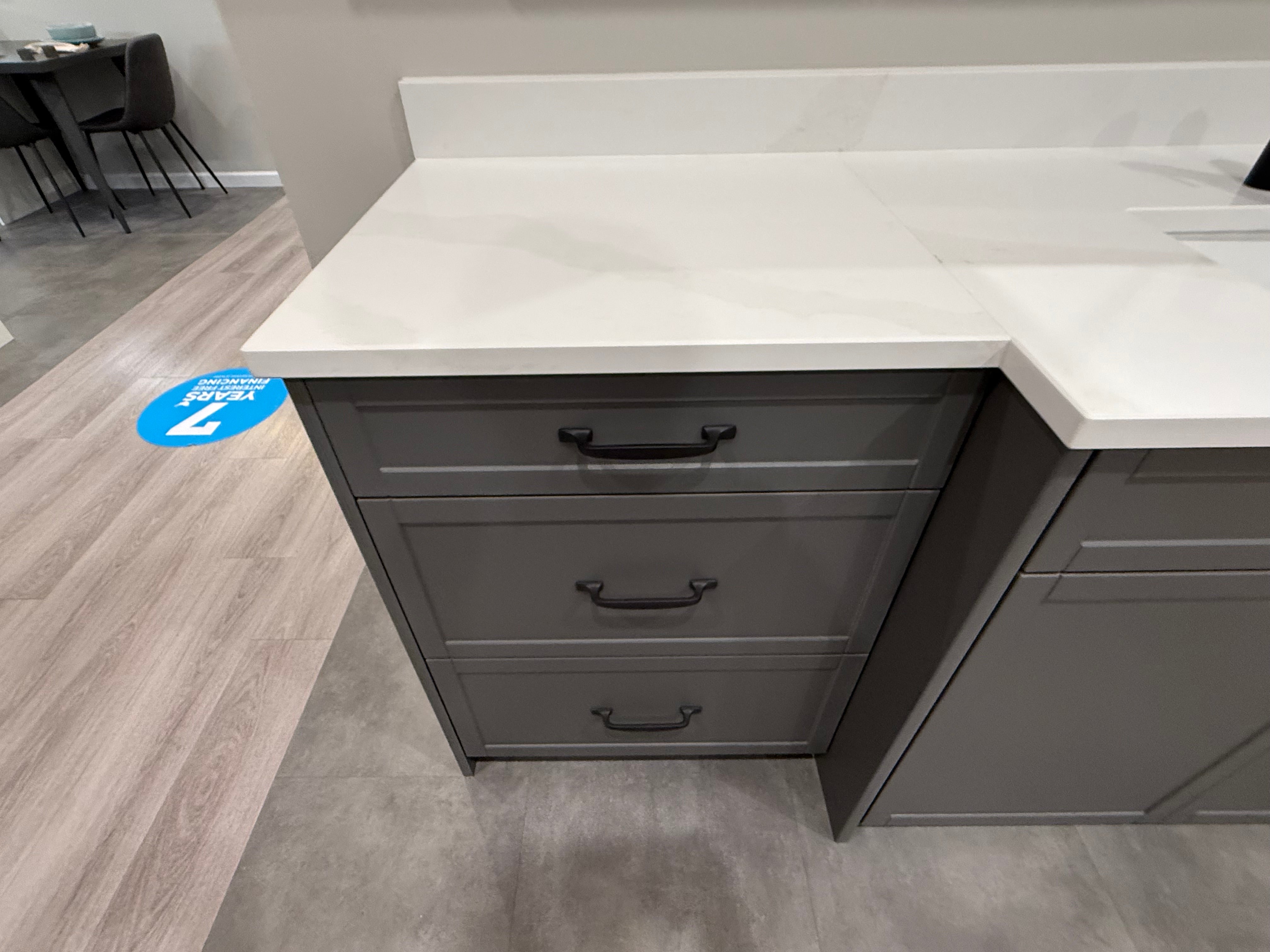 Grey Shaker Single Vanity with Mirror Cabinet