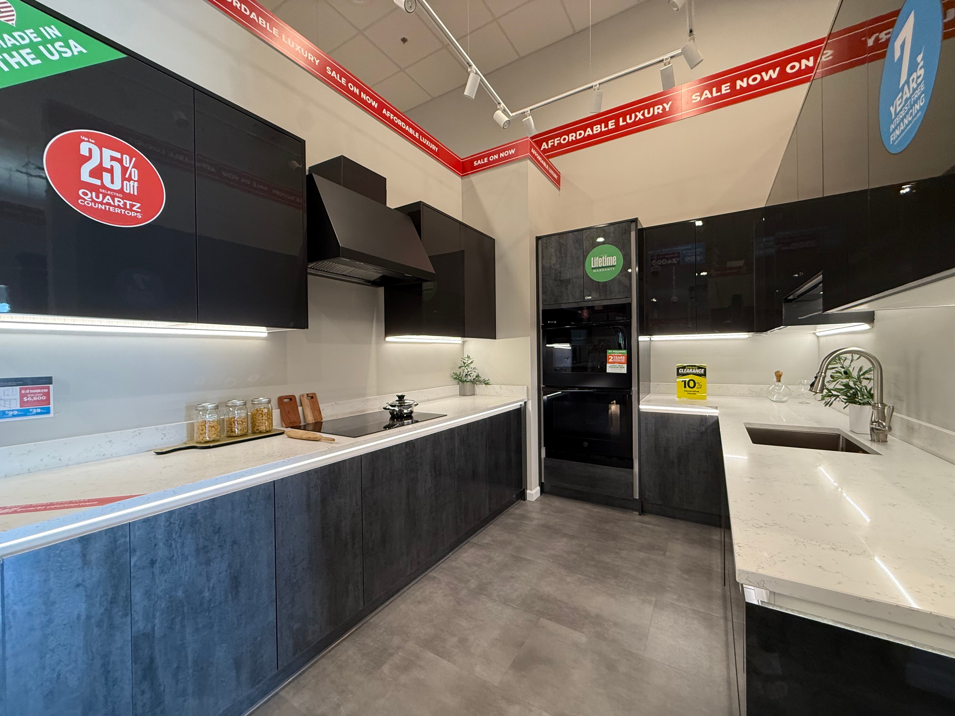 Wren Milano Elements Mettallic Slate Gloss & Ultra Pencil Gray Gloss Kitchen