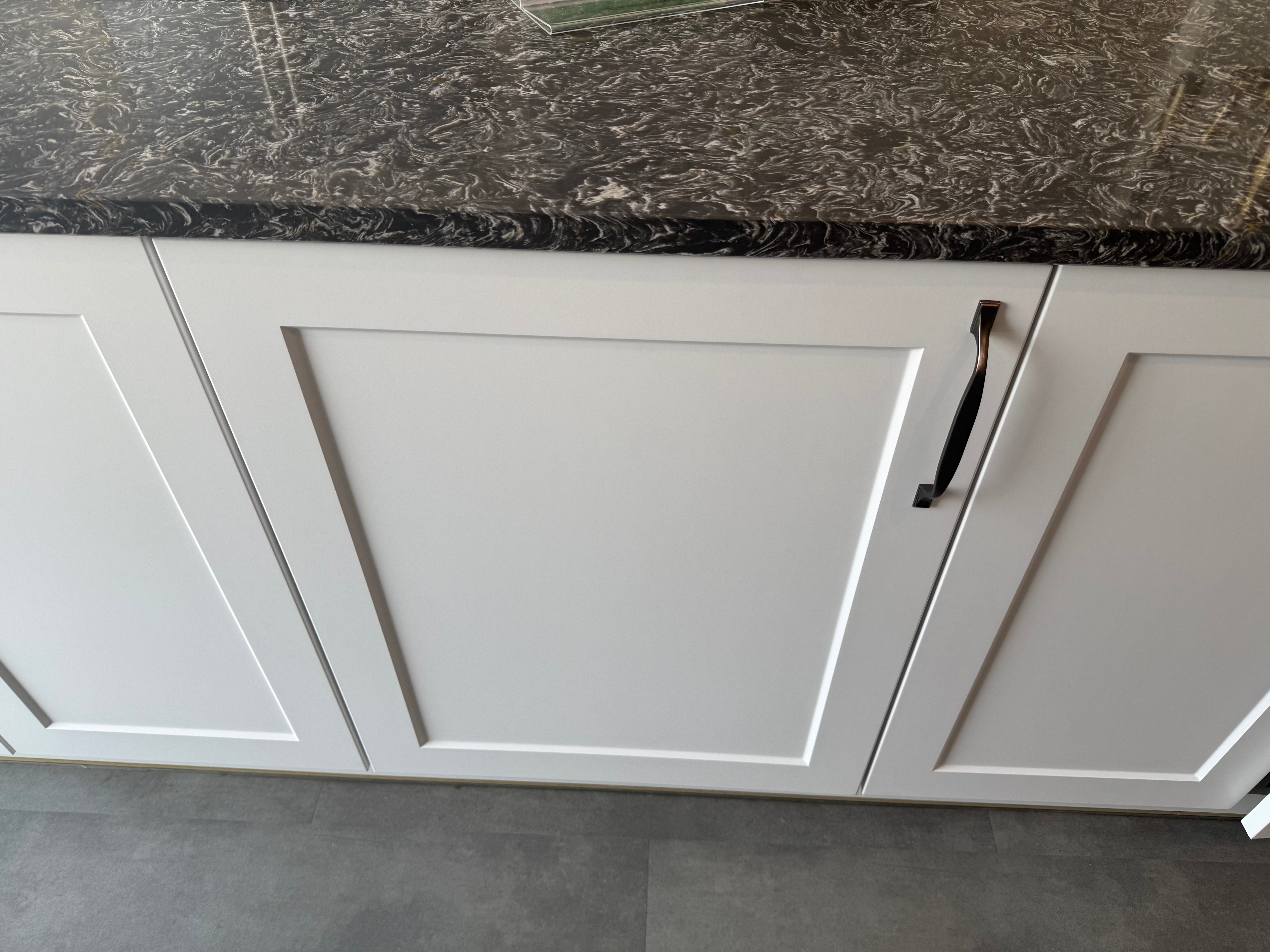 Wren Shaker Chelsea Juratek Pillow Matte and Elements Limed Oak Matte Kitchen