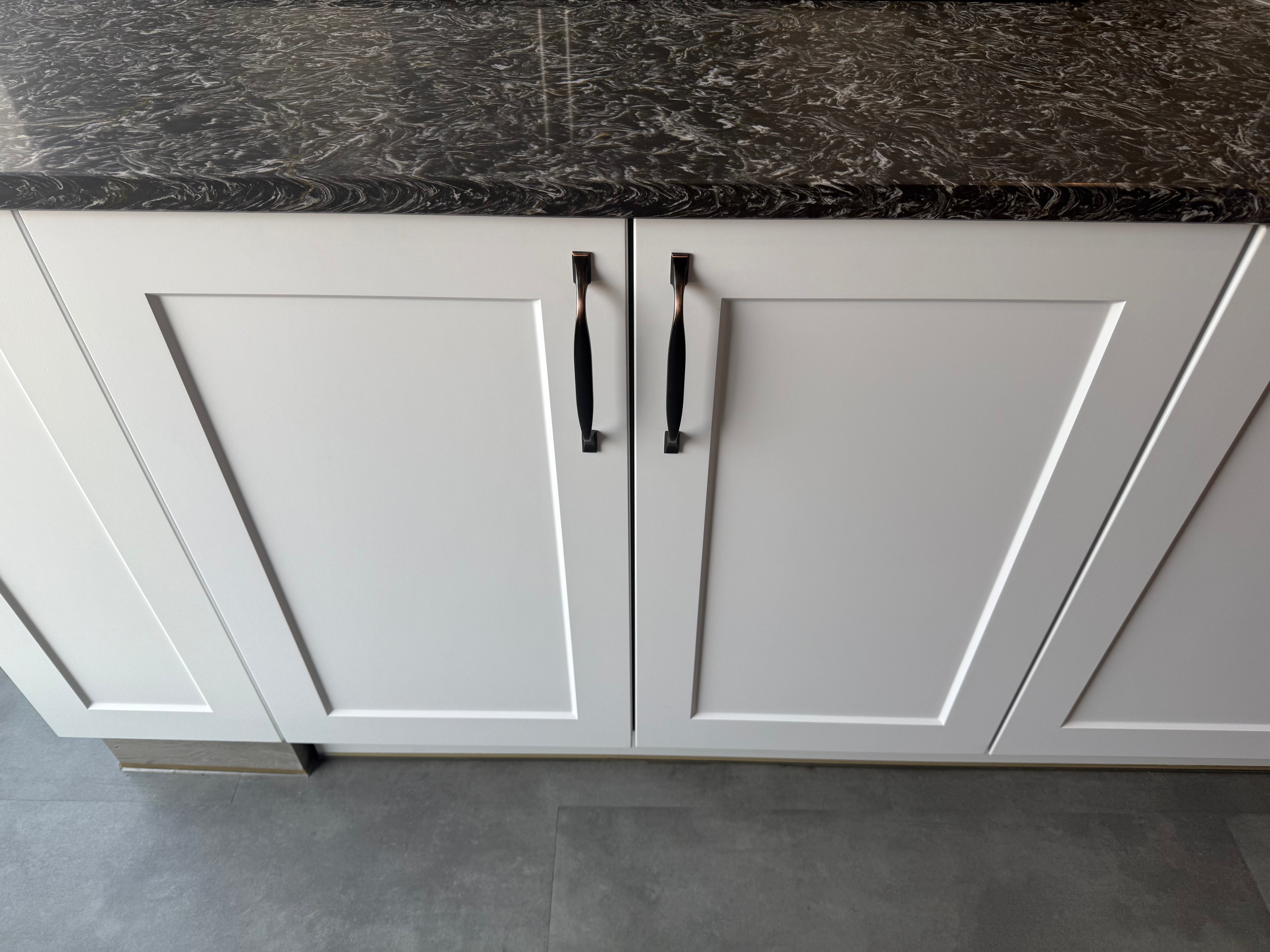 Wren Shaker Chelsea Juratek Pillow Matte and Elements Limed Oak Matte Kitchen