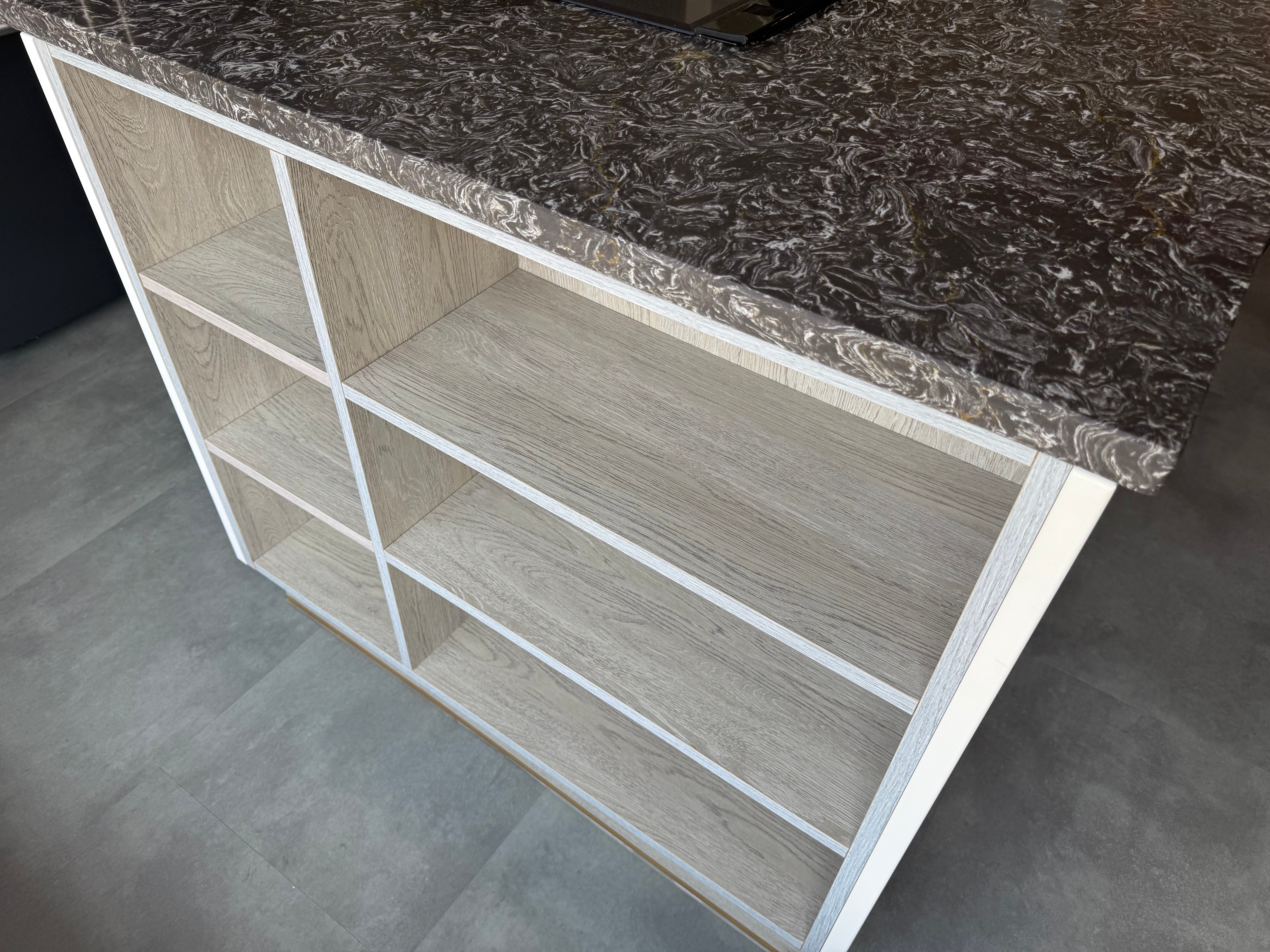 Wren Shaker Chelsea Juratek Pillow Matte and Elements Limed Oak Matte Kitchen