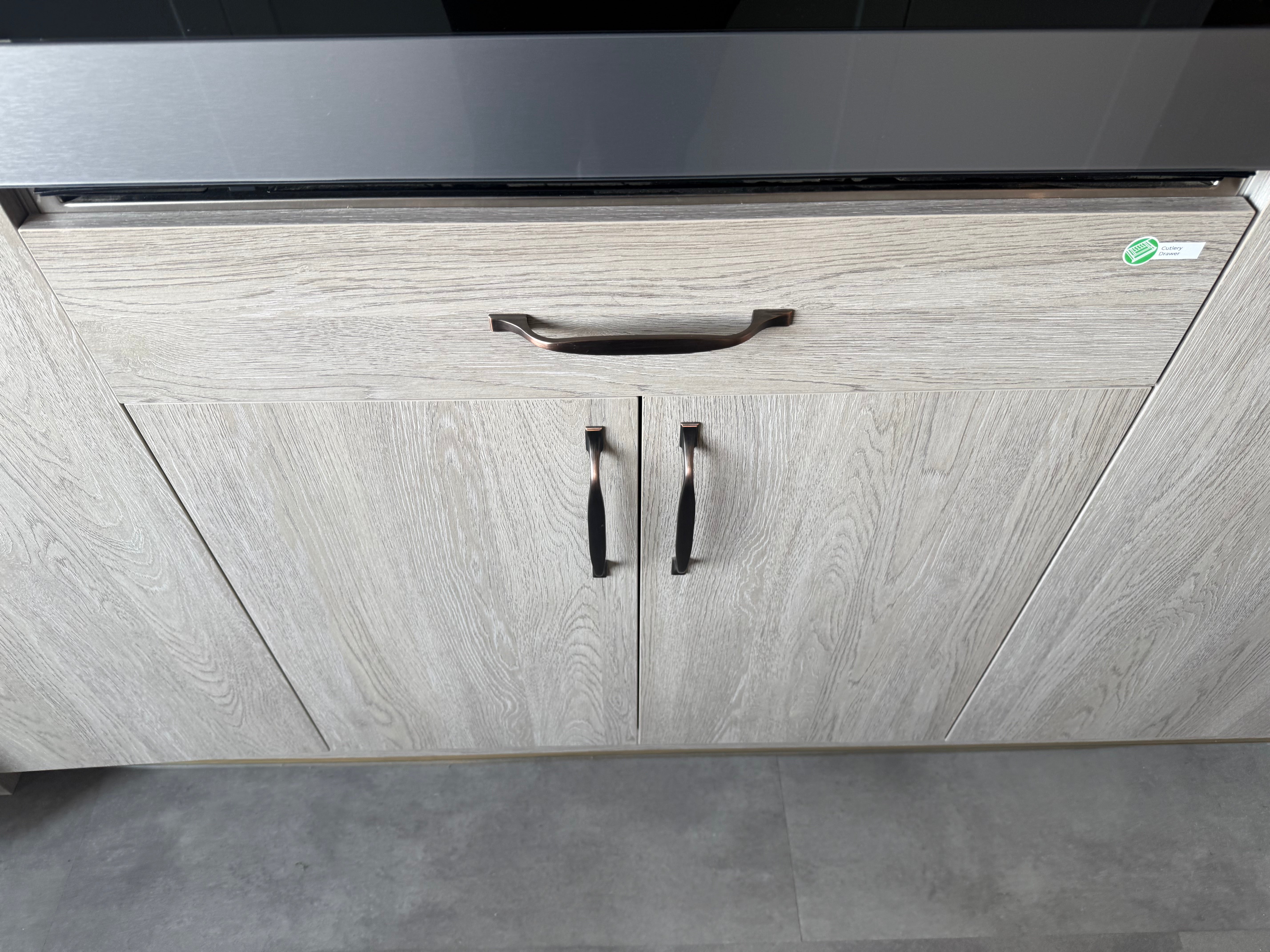 Wren Shaker Chelsea Juratek Pillow Matte and Elements Limed Oak Matte Kitchen