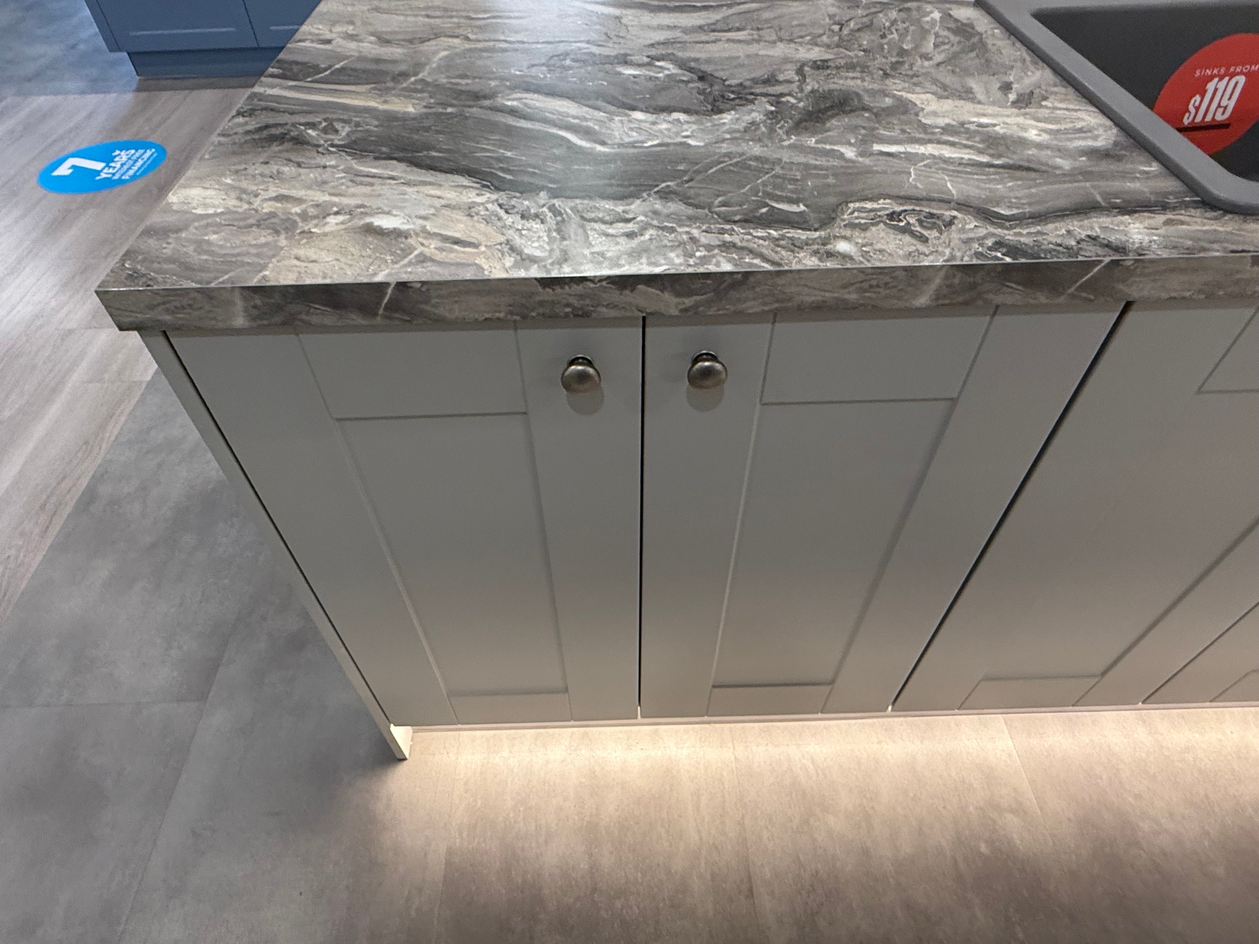 Wren Shaker Classic Ash Gray Matte Kitchen