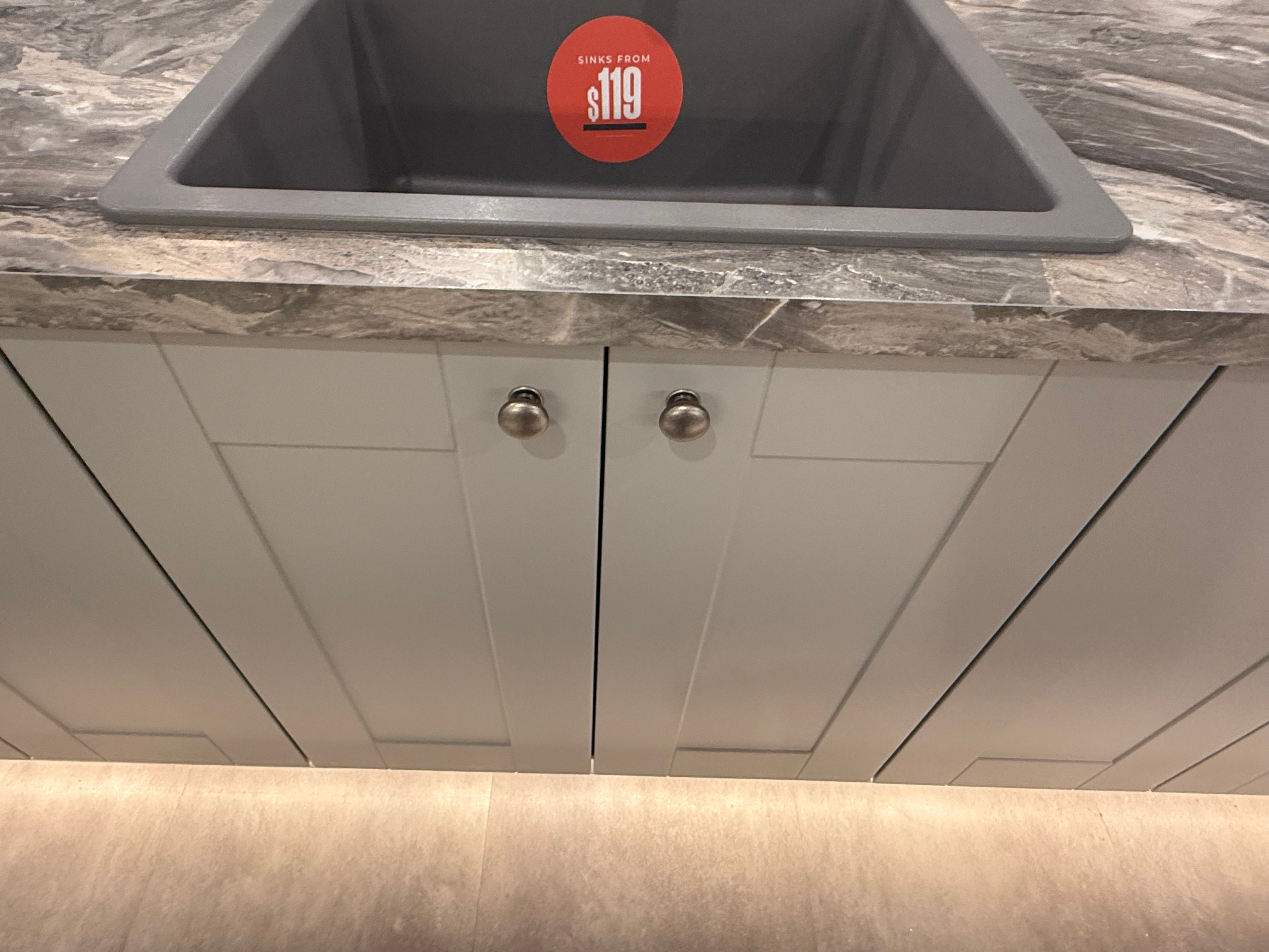 Wren Shaker Classic Ash Gray Matte Kitchen