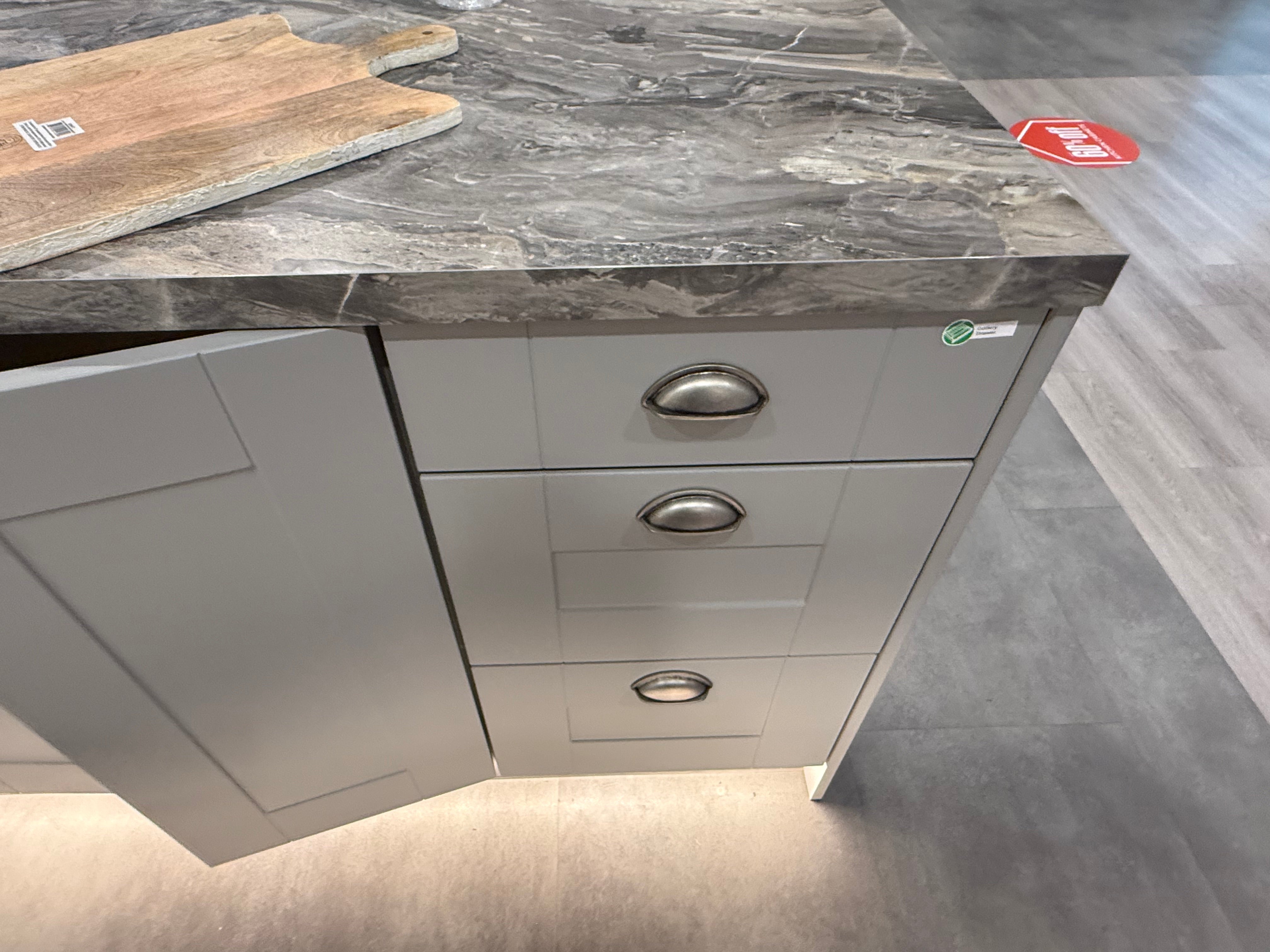 Wren Shaker Classic Ash Gray Matte Kitchen