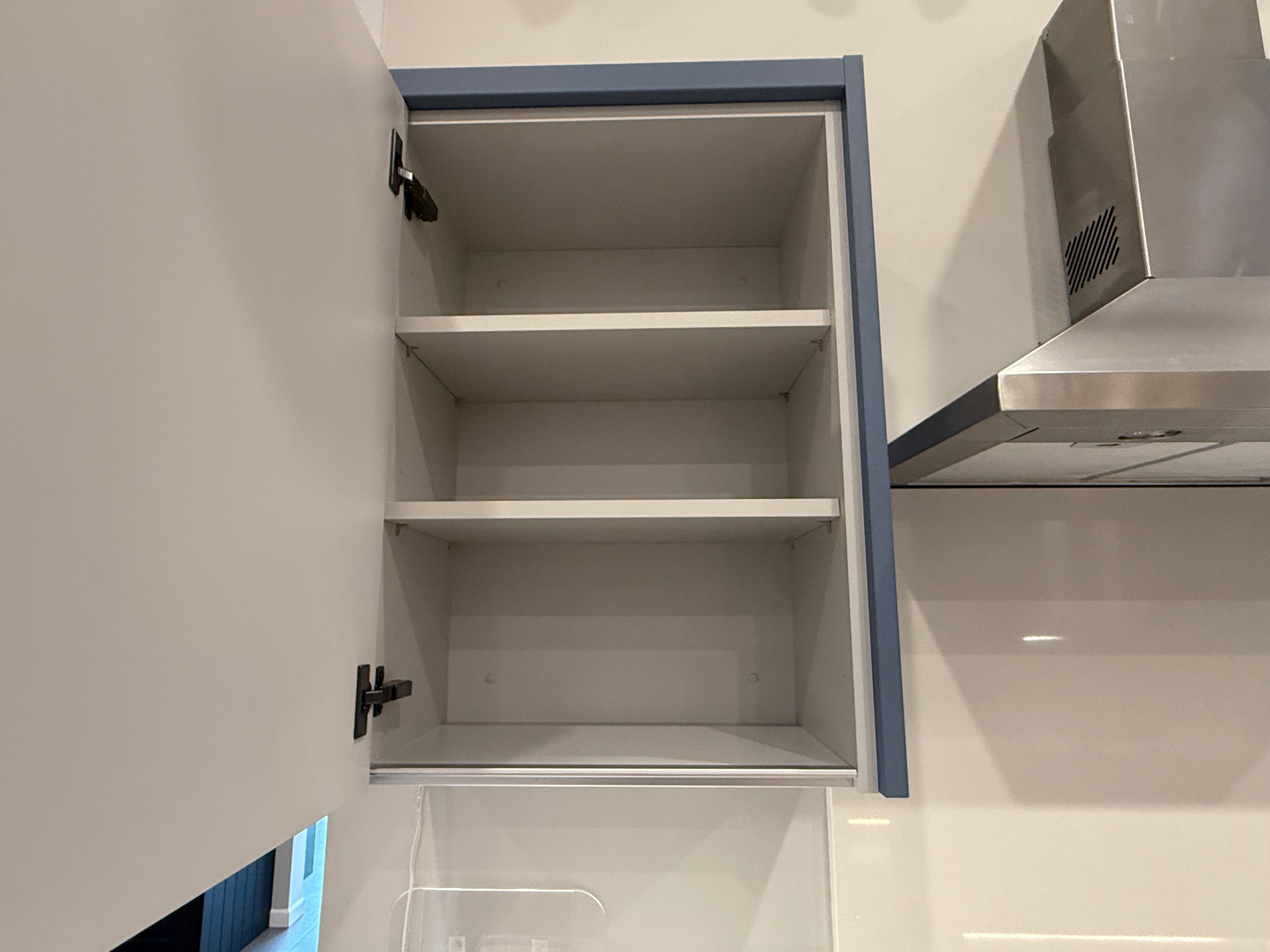 Wren Milano Shaker Chelsea Juratek Smoke Blue Matte Kitchen Wall