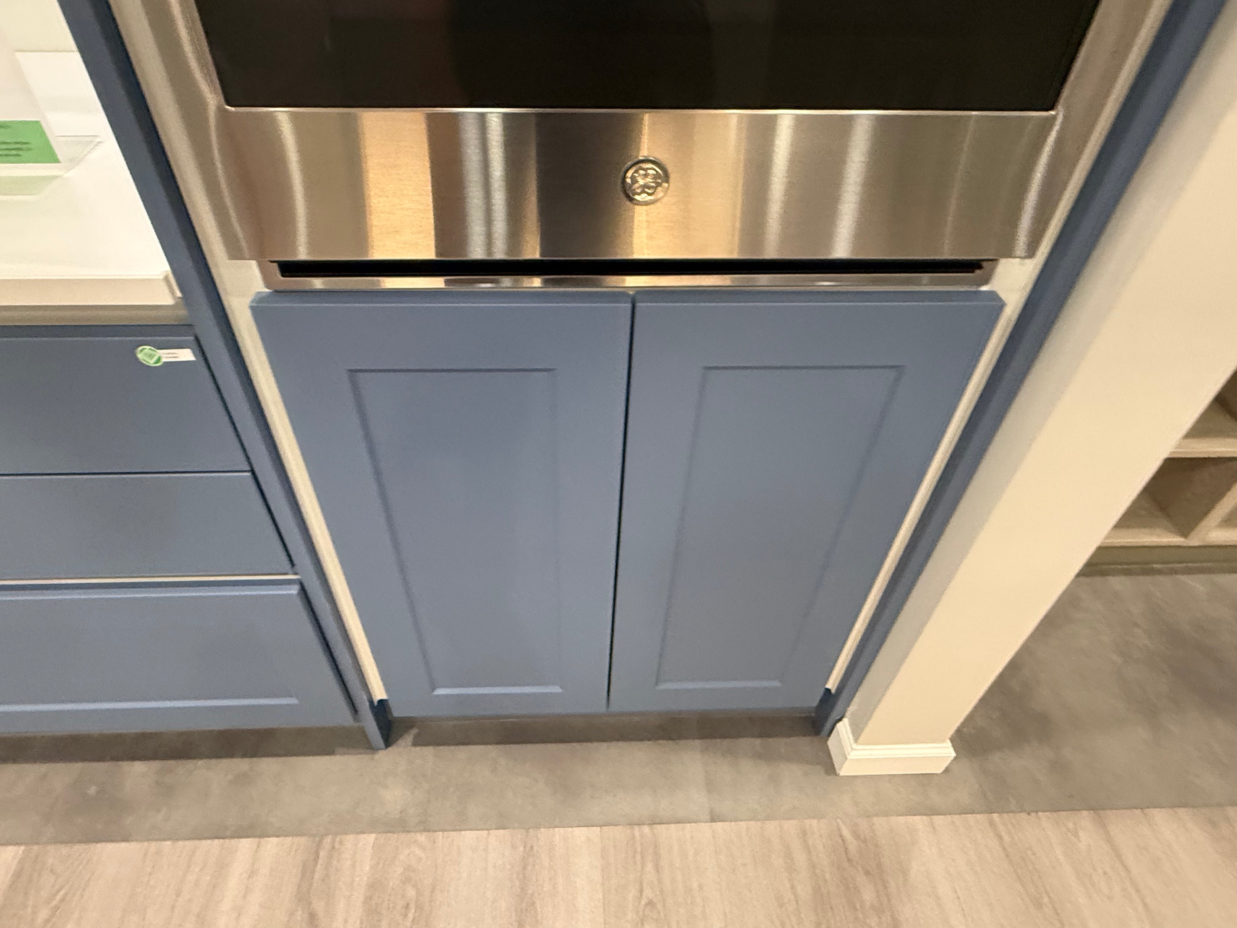 Wren Milano Shaker Chelsea Juratek Smoke Blue Matte Kitchen Wall