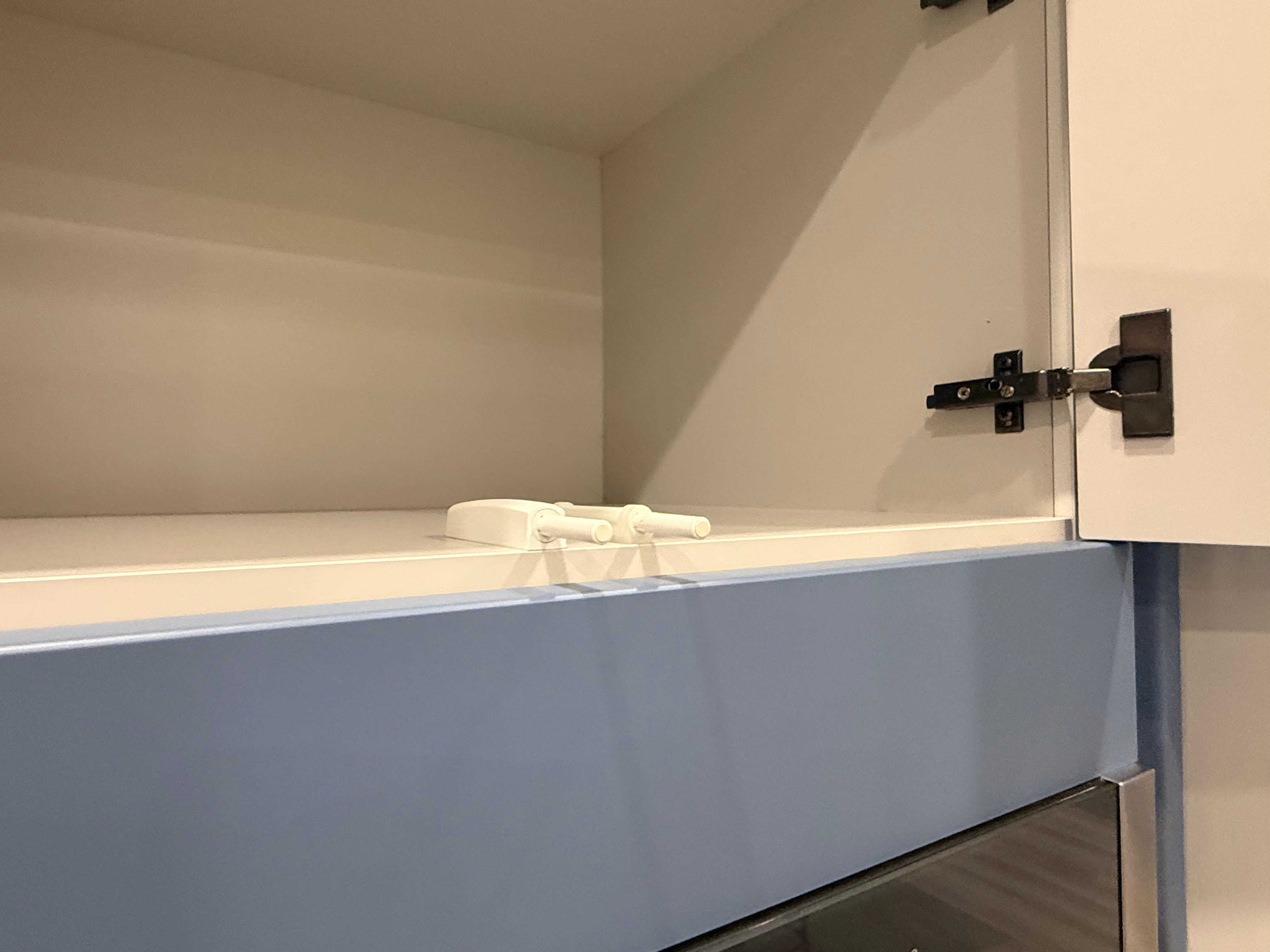 Wren Milano Shaker Chelsea Juratek Smoke Blue Matte Kitchen Wall