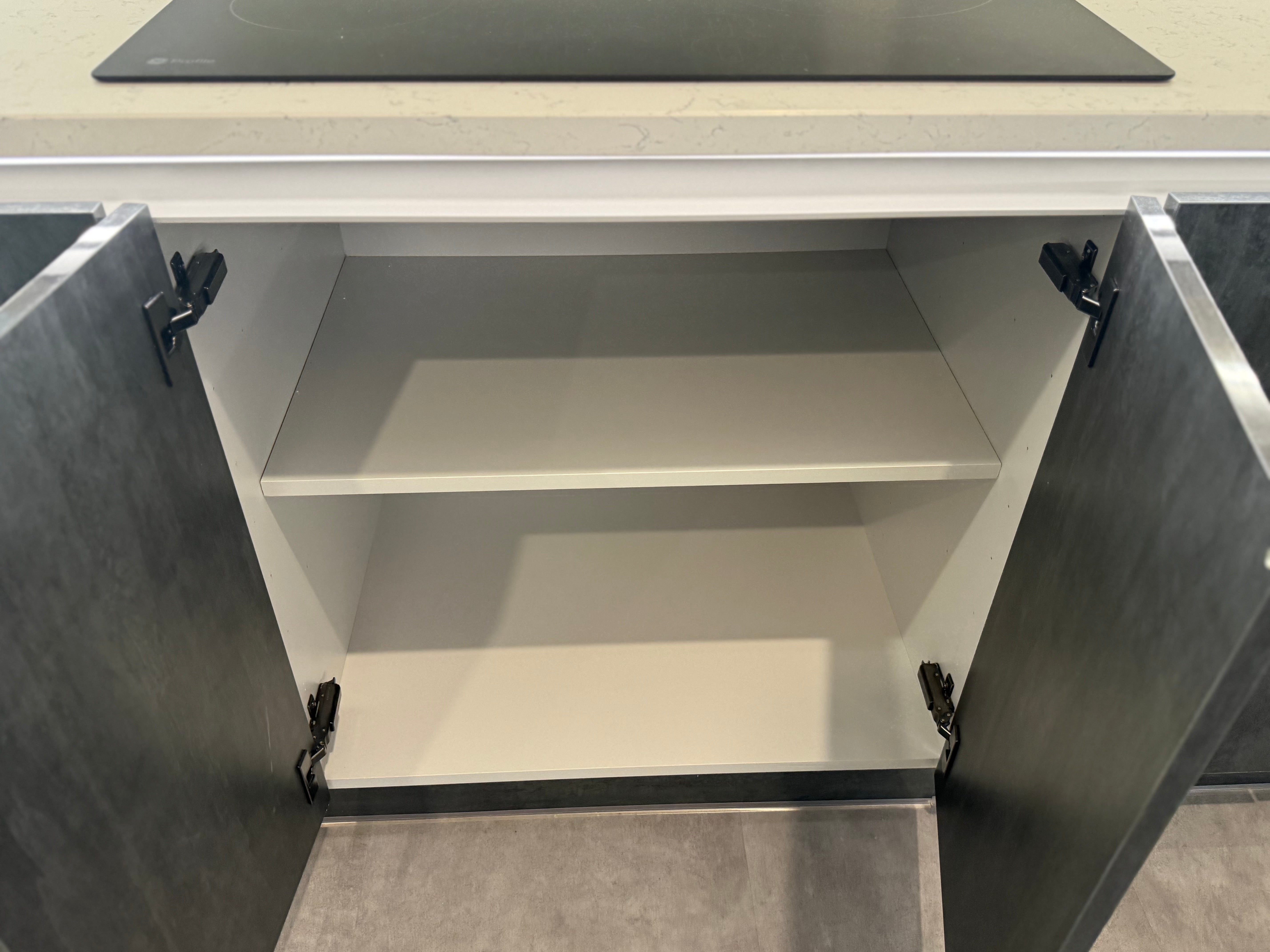 Wren Milano Elements Mettallic Slate Gloss & Ultra Pencil Gray Gloss Kitchen