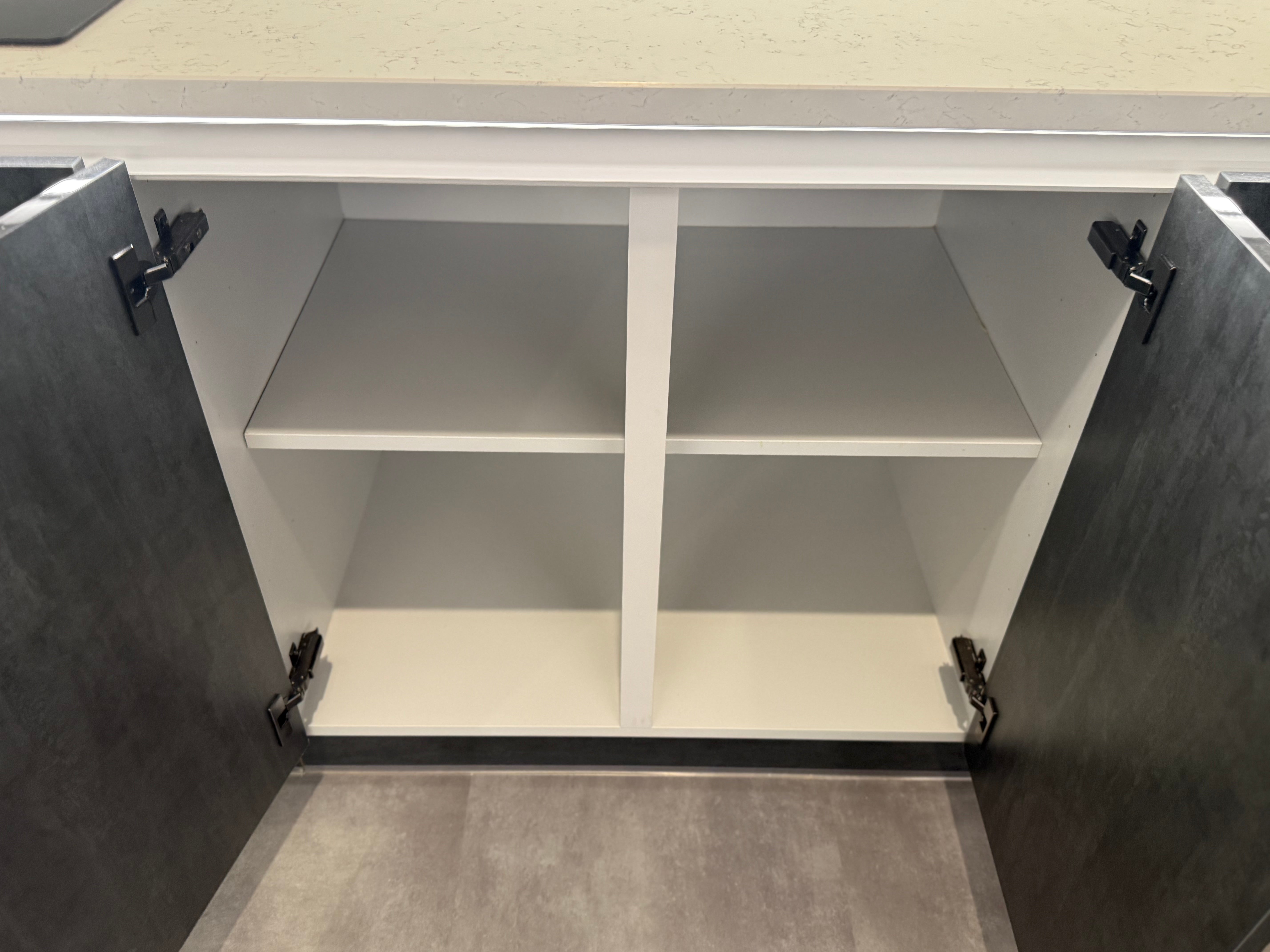 Wren Milano Elements Mettallic Slate Gloss & Ultra Pencil Gray Gloss Kitchen