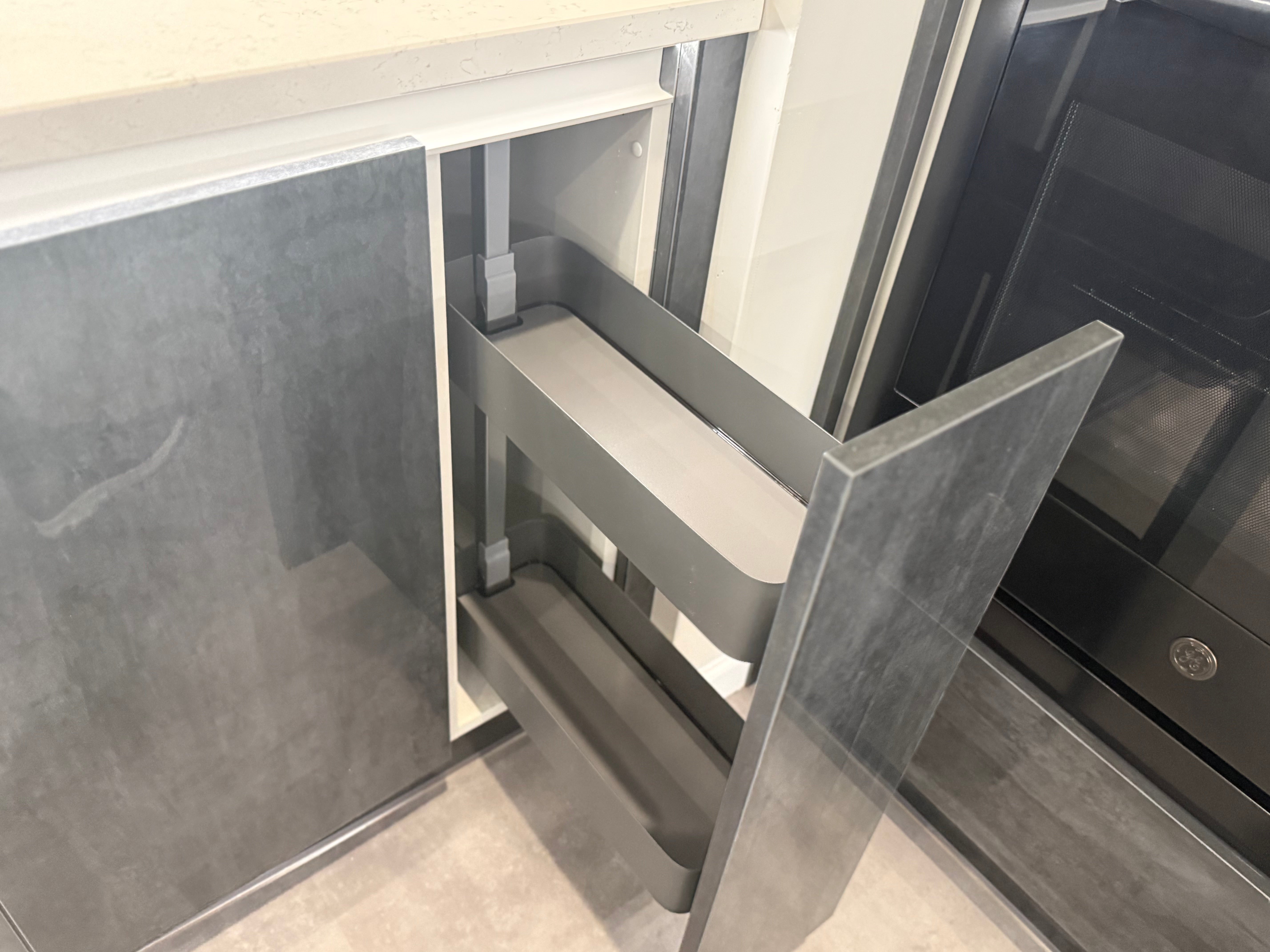 Wren Milano Elements Mettallic Slate Gloss & Ultra Pencil Gray Gloss Kitchen