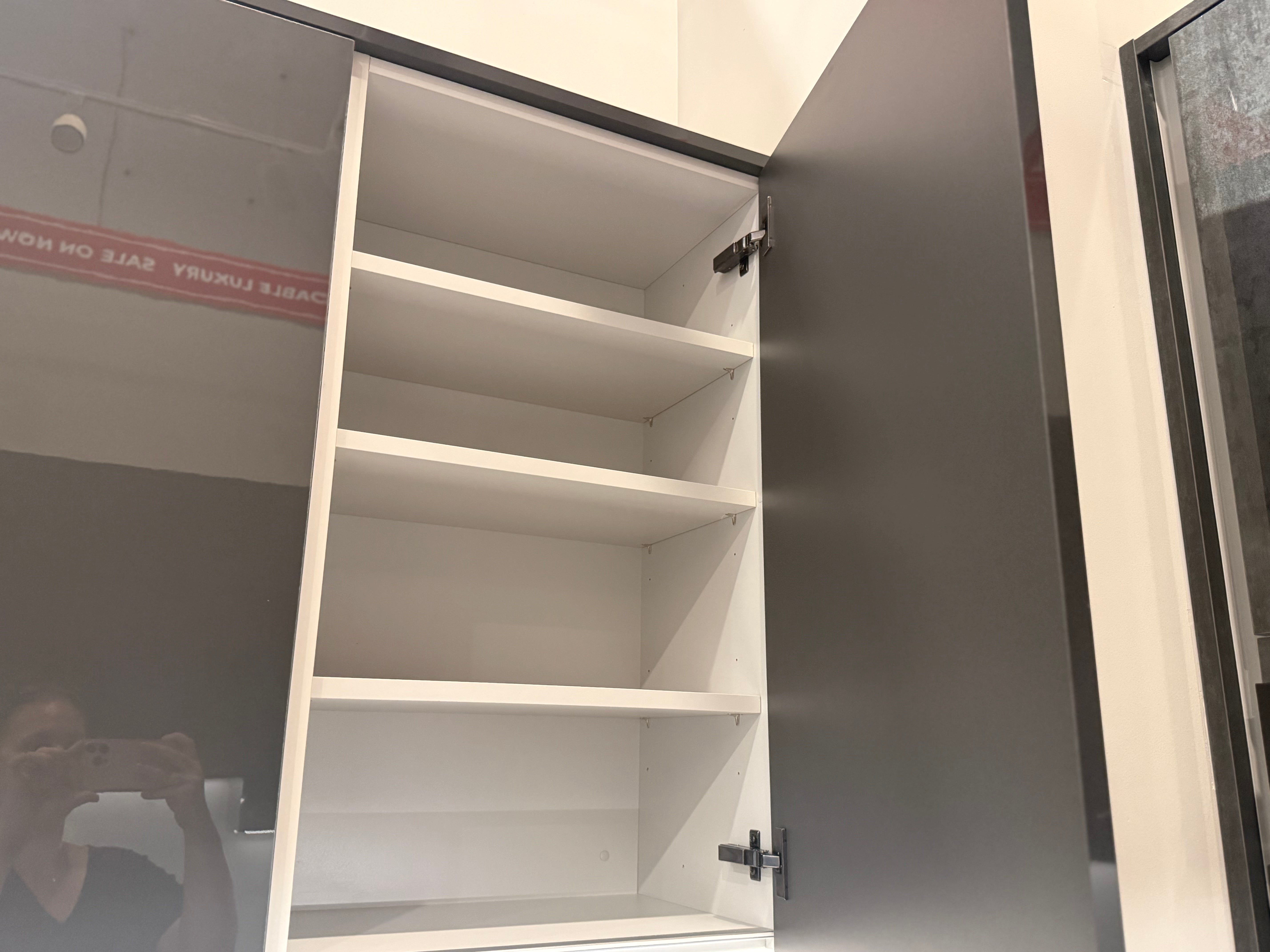 Wren Milano Elements Mettallic Slate Gloss & Ultra Pencil Gray Gloss Kitchen