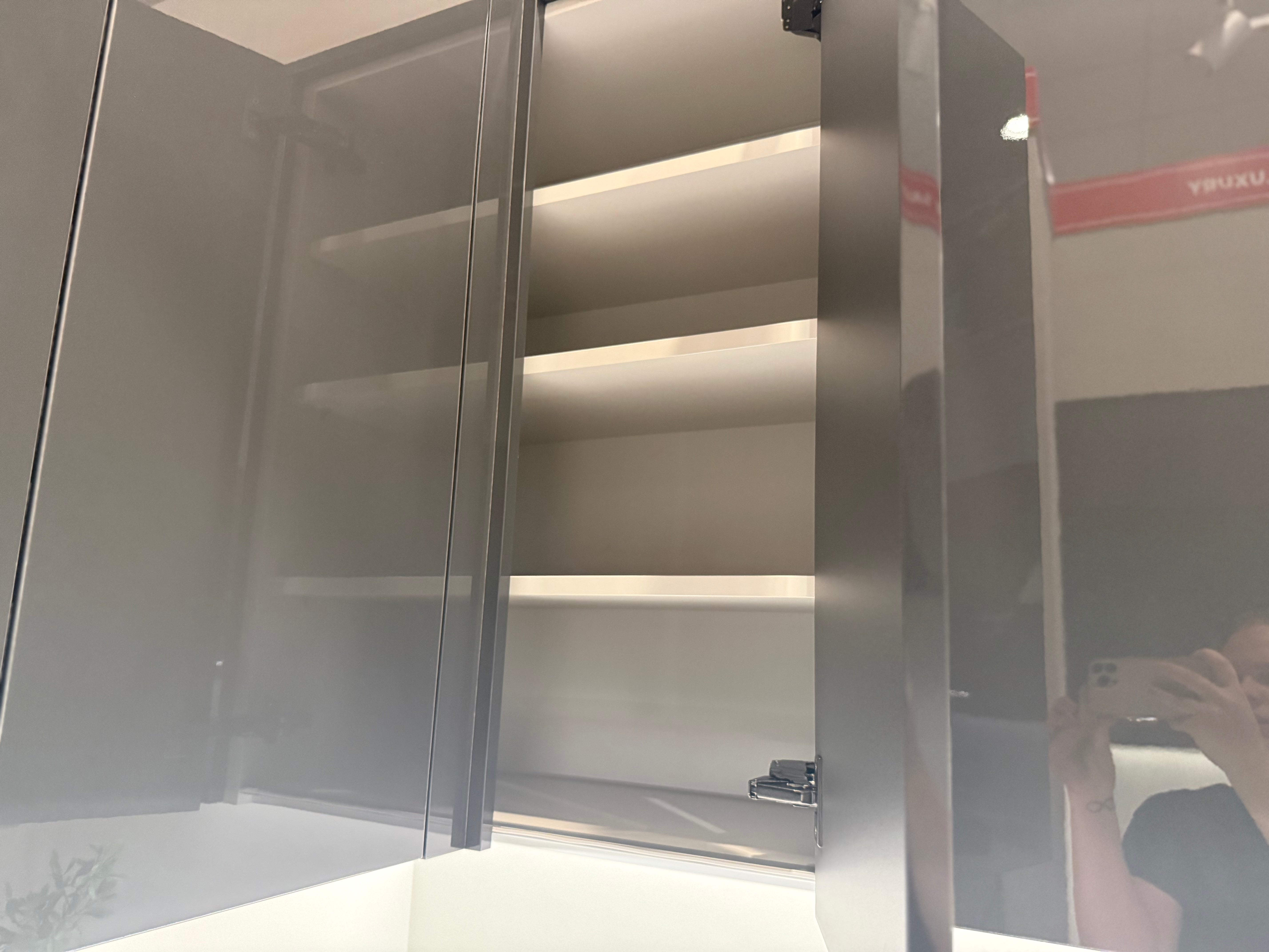 Wren Milano Elements Mettallic Slate Gloss & Ultra Pencil Gray Gloss Kitchen