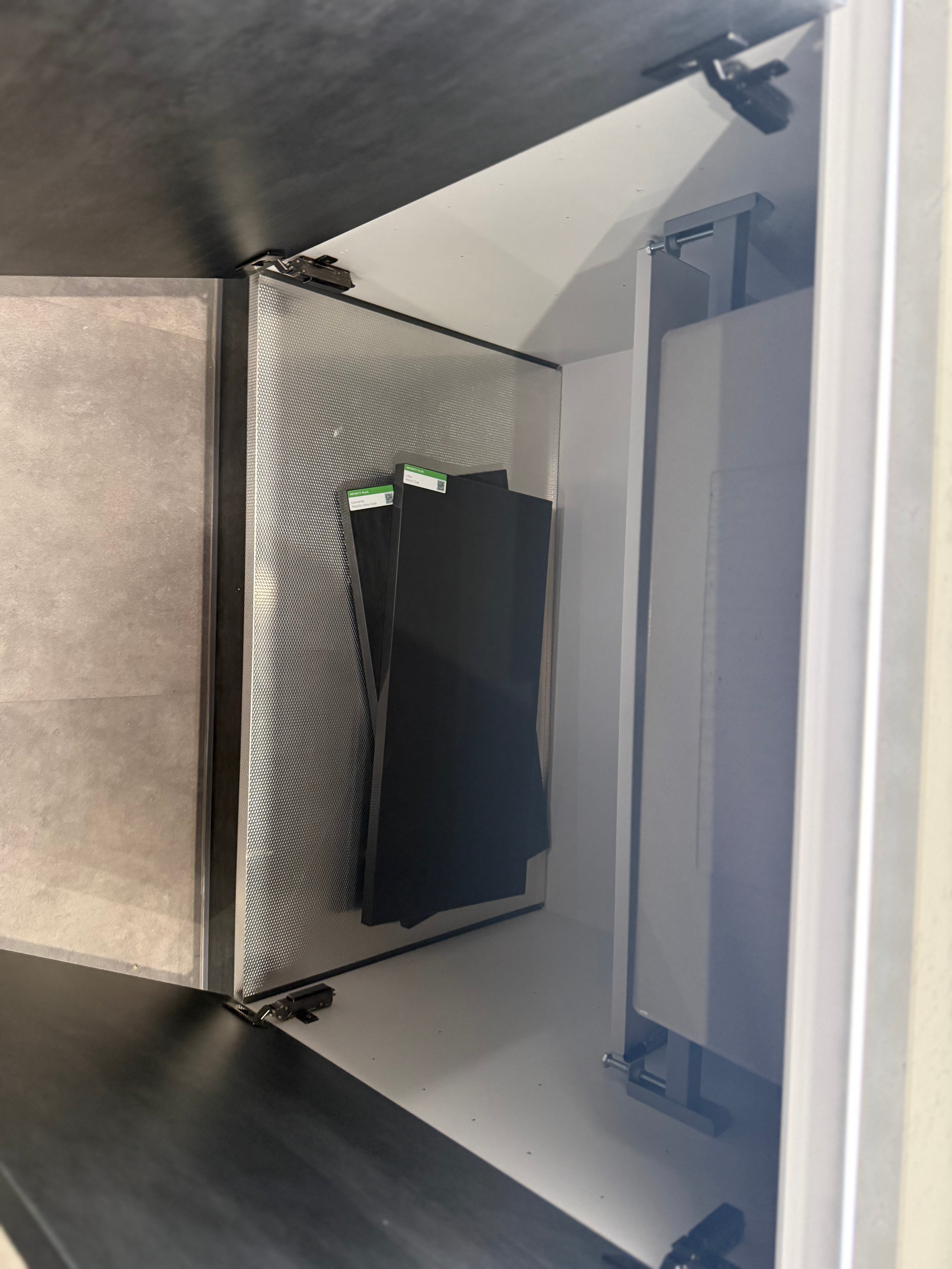 Wren Milano Elements Mettallic Slate Gloss & Ultra Pencil Gray Gloss Kitchen