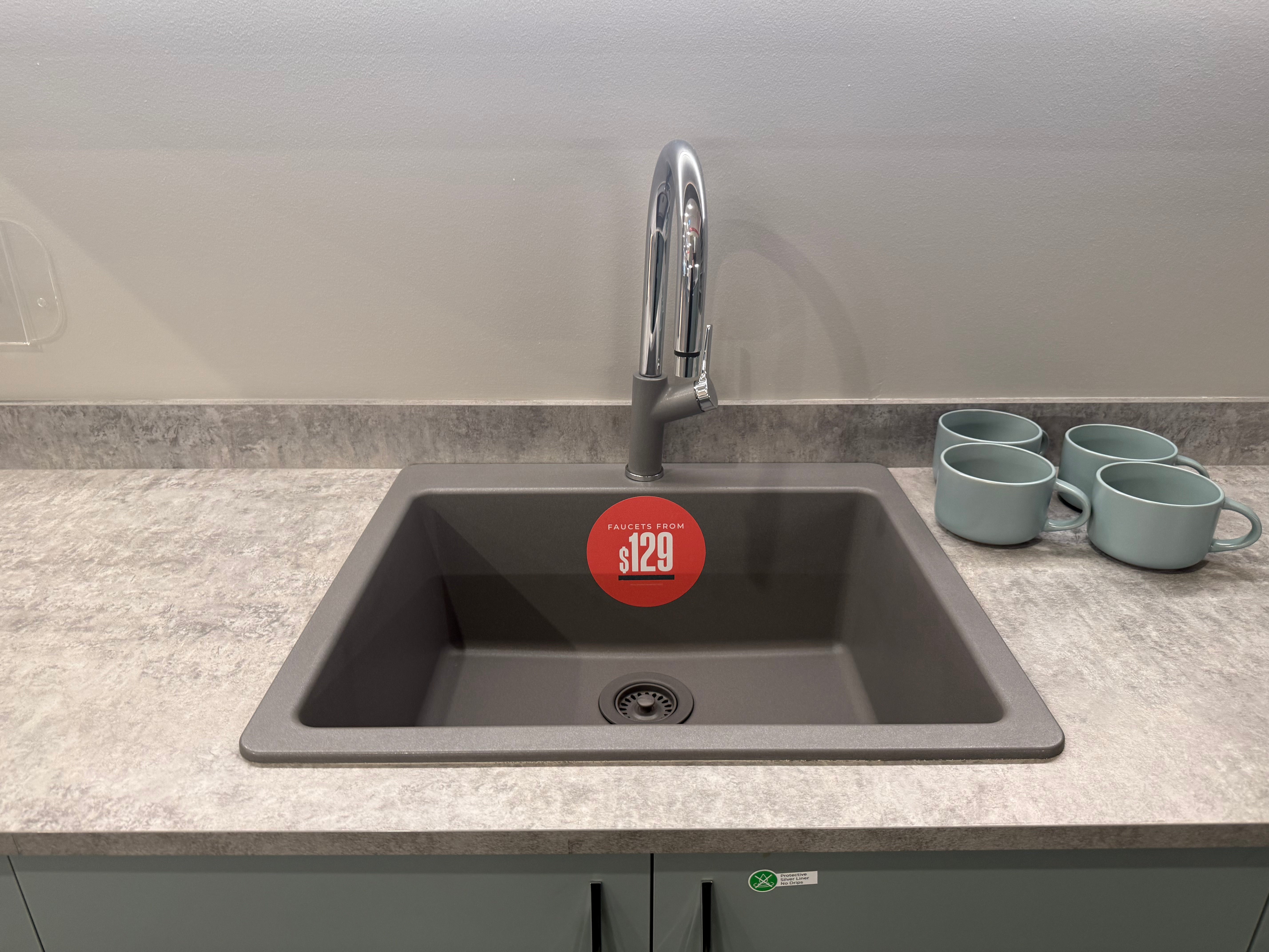 Wren Ultra Cloud Blue Gloss & Elements Limed Oak Matte Kitchen