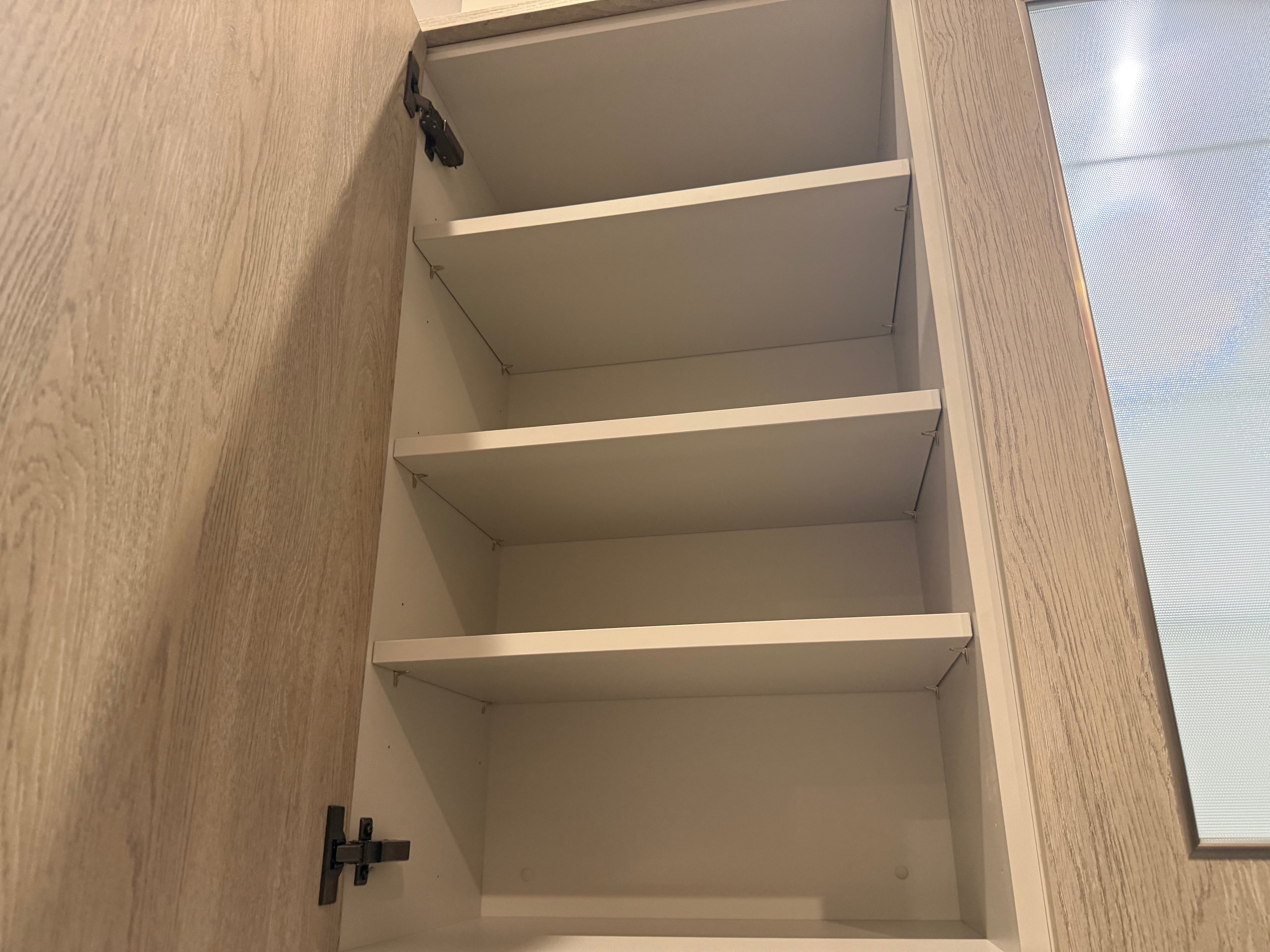 Wren Ultra Cloud Blue Gloss & Elements Limed Oak Matte Kitchen