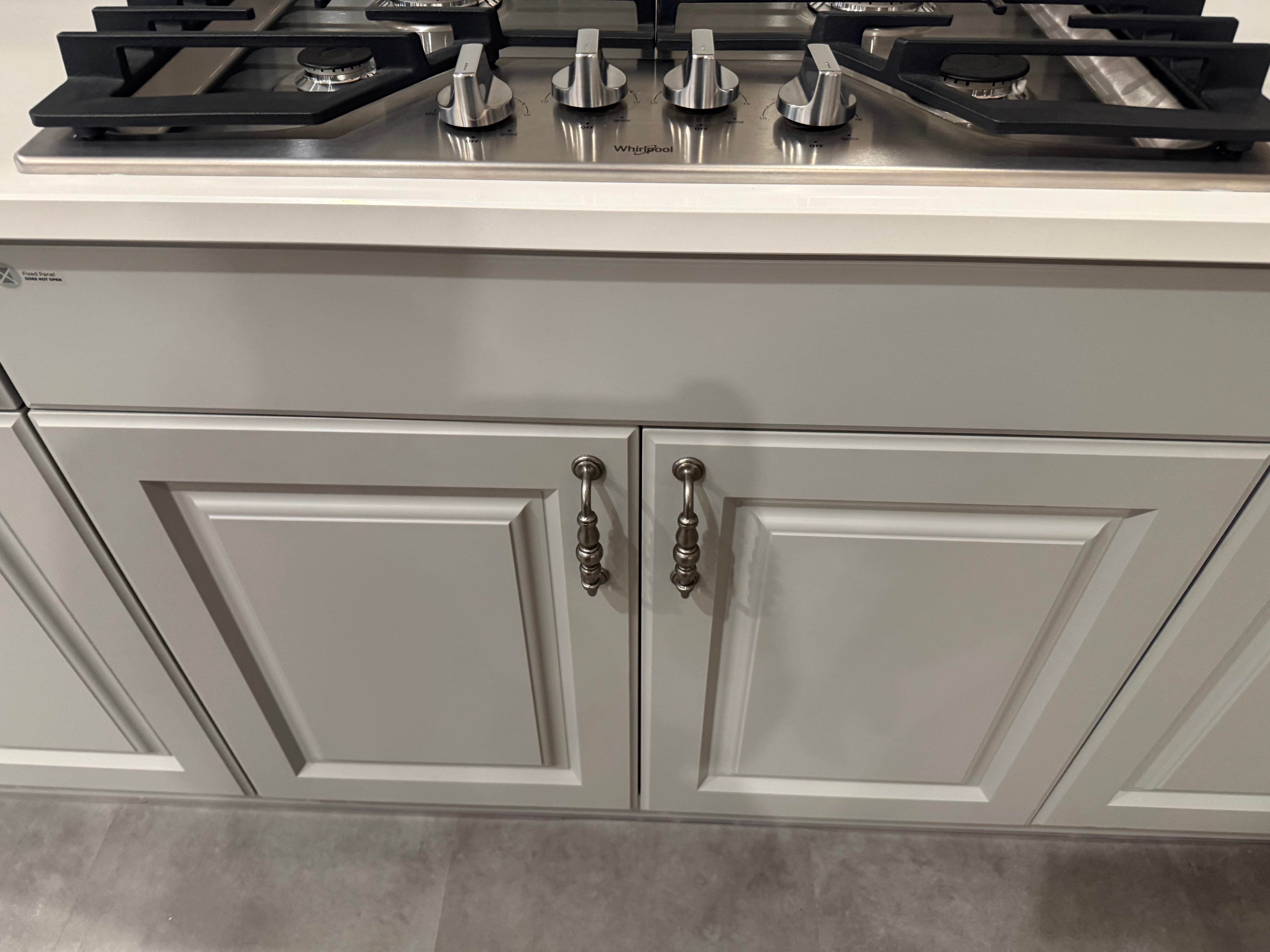 Wren Georgian Juratek Ash Gray Matte Kitchen Corner