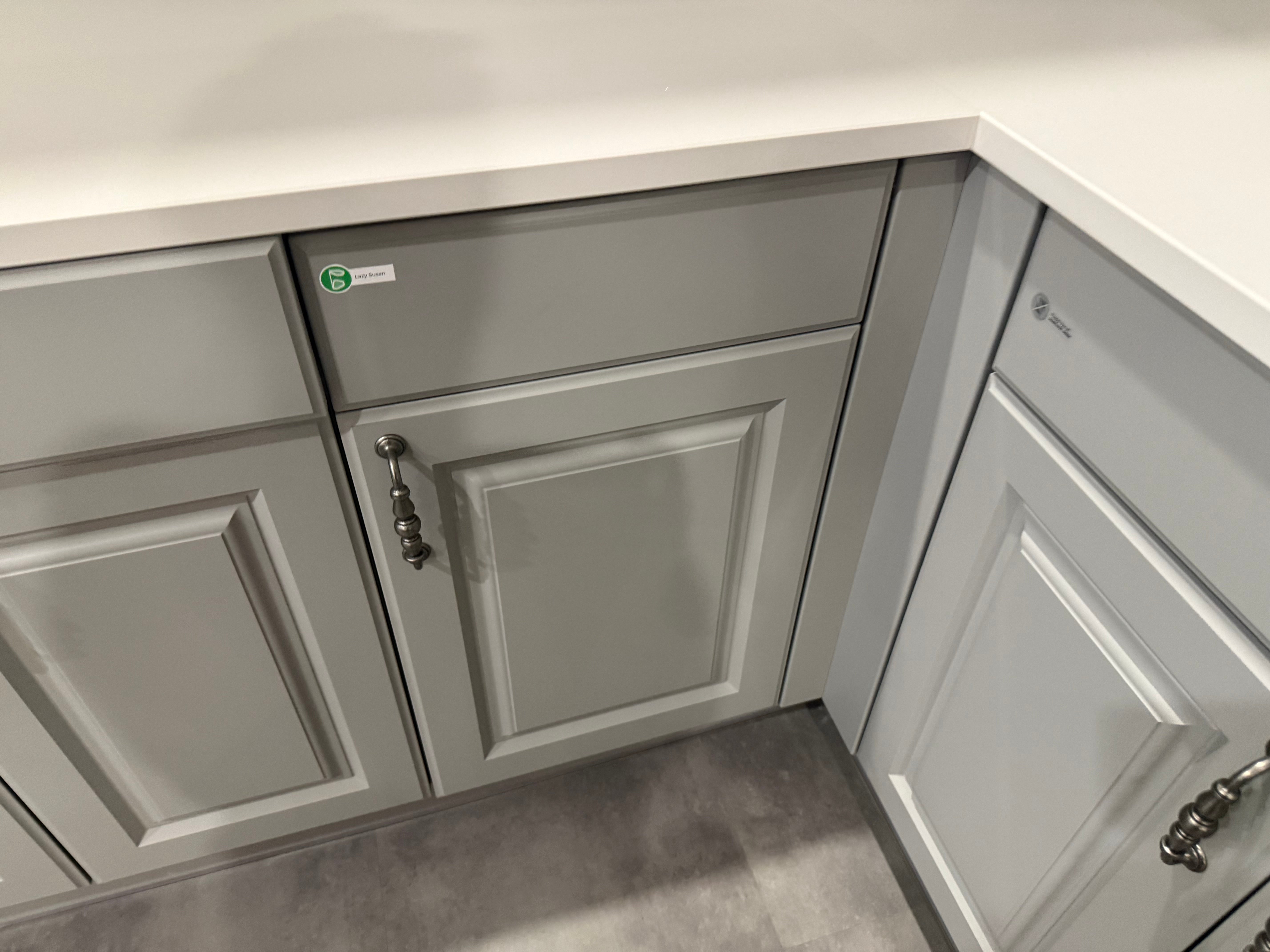 Wren Georgian Juratek Ash Gray Matte Kitchen Corner