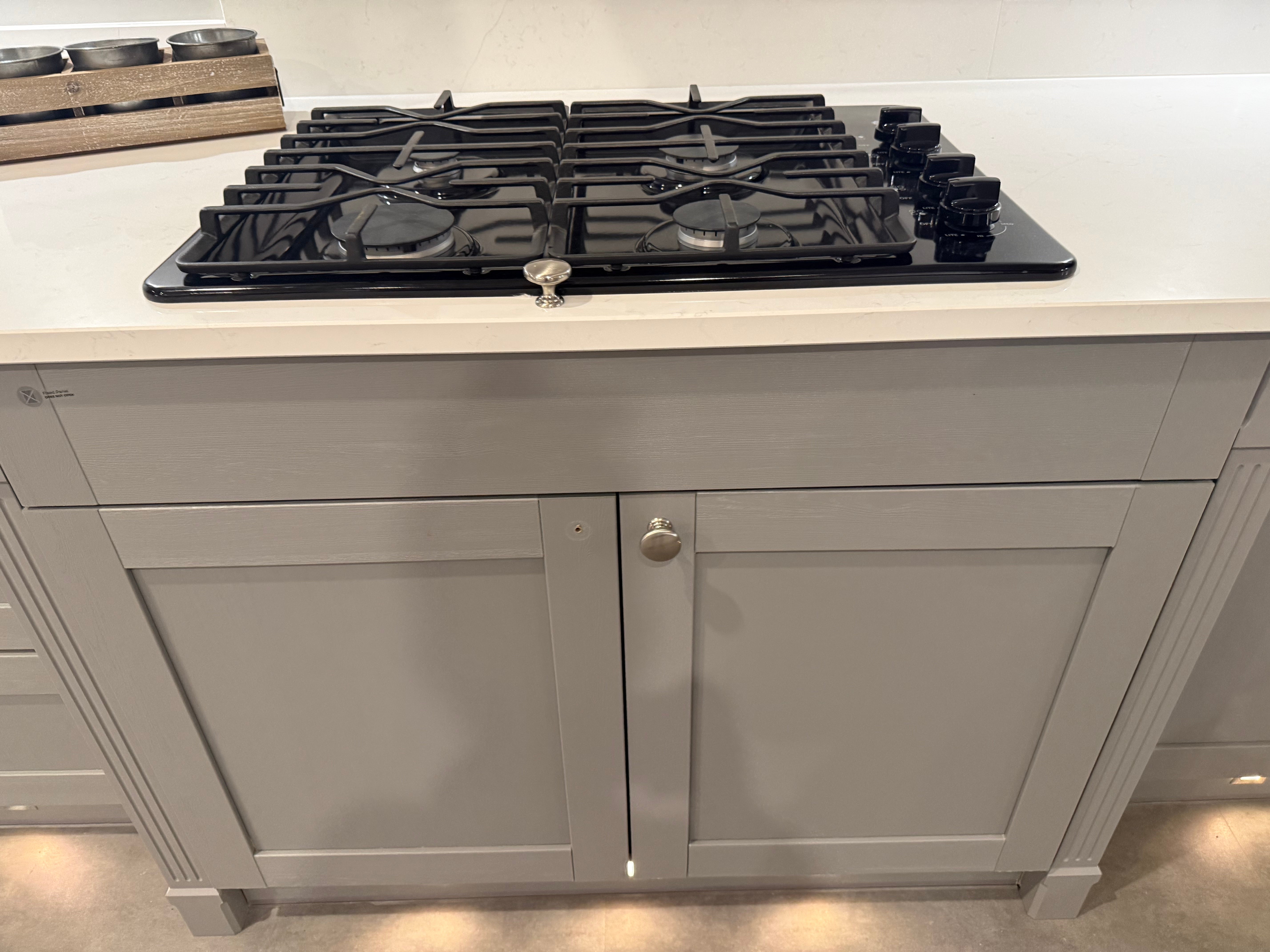 Wren Shaker Forest Classic Dust Gray & Shadow Grain Kitchen