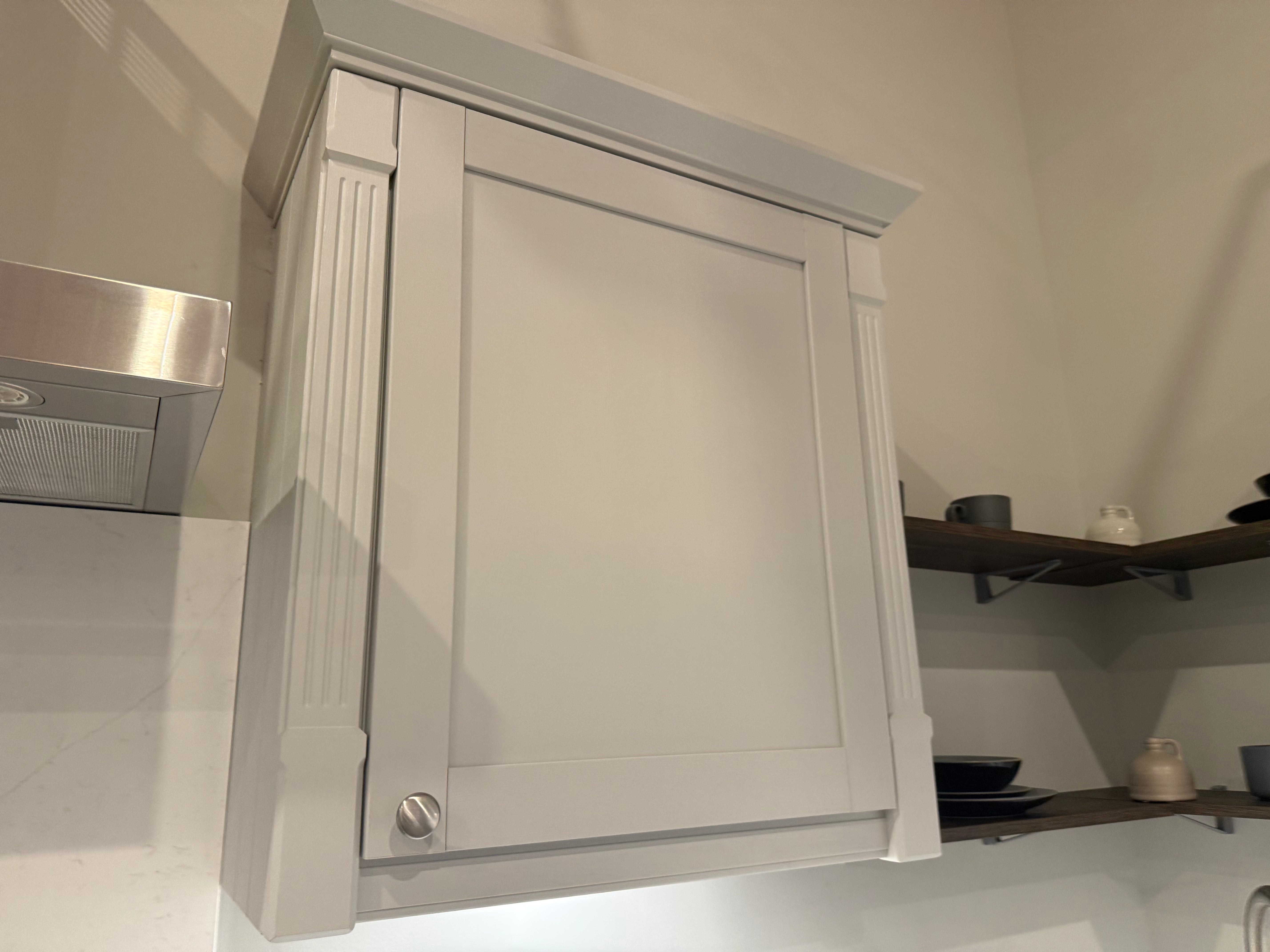 Wren Shaker Forest Classic Dust Gray & Shadow Grain Kitchen