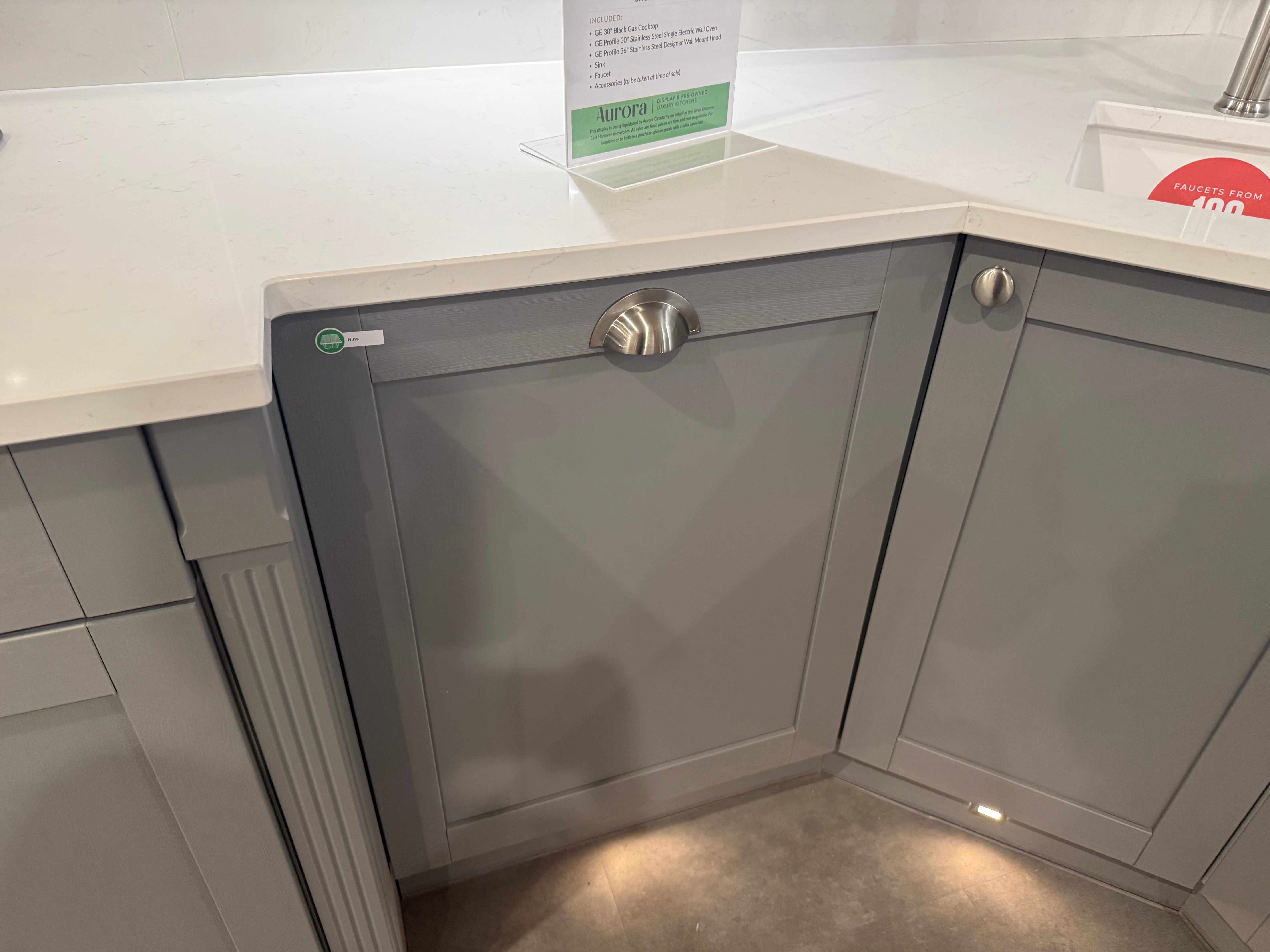 Wren Shaker Forest Classic Dust Gray & Shadow Grain Kitchen