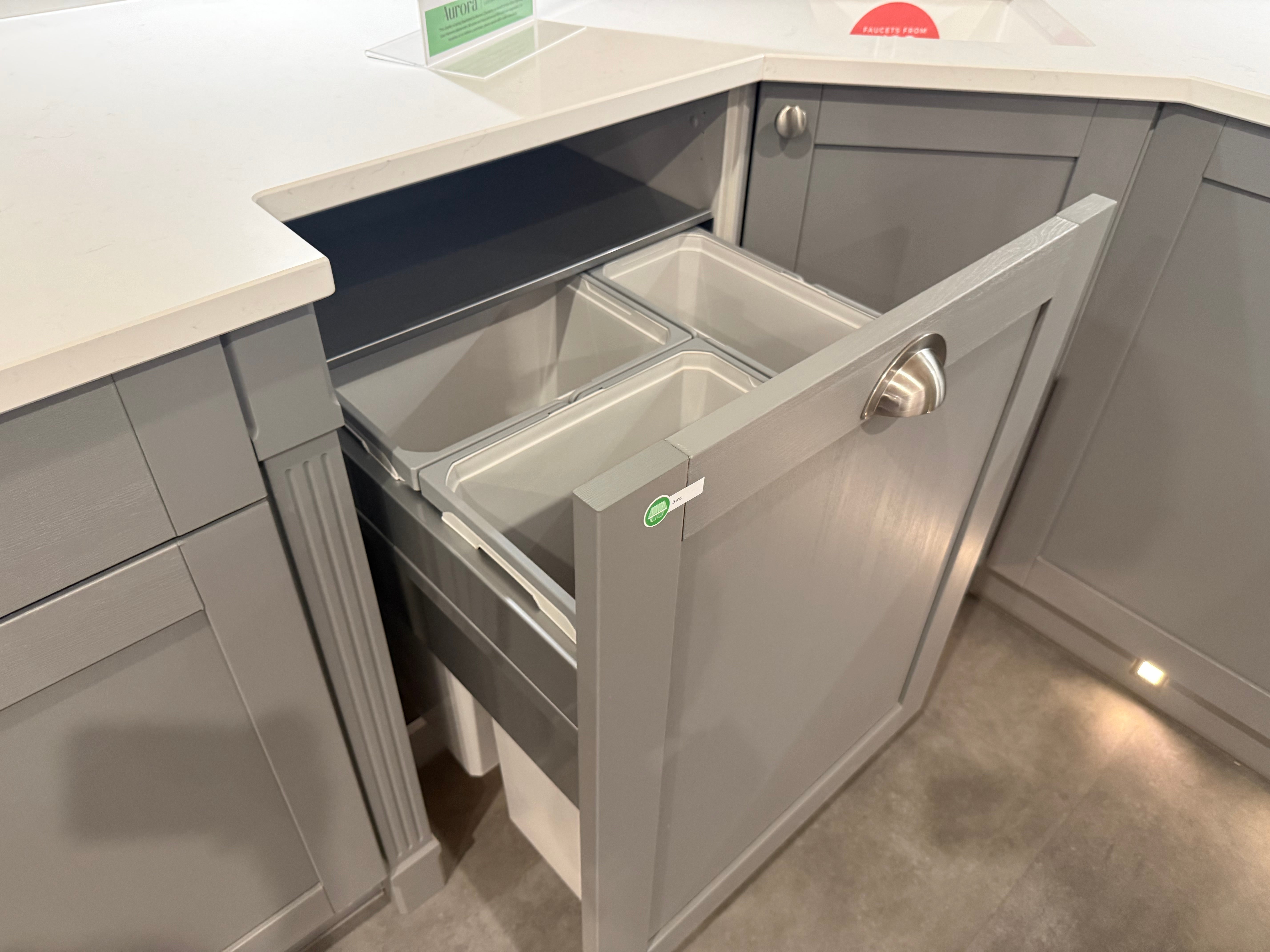 Wren Shaker Forest Classic Dust Gray & Shadow Grain Kitchen
