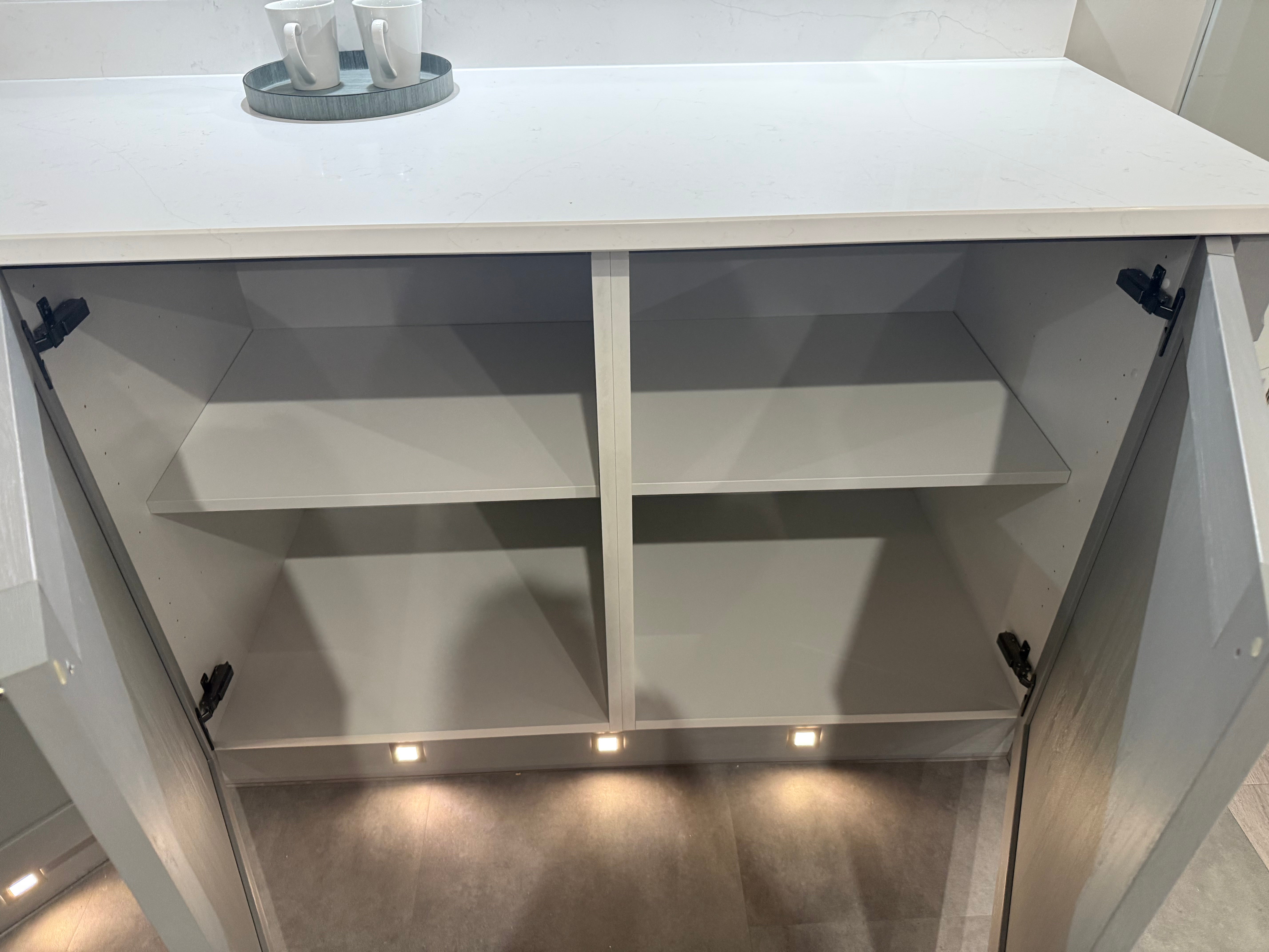 Wren Shaker Forest Classic Dust Gray & Shadow Grain Kitchen