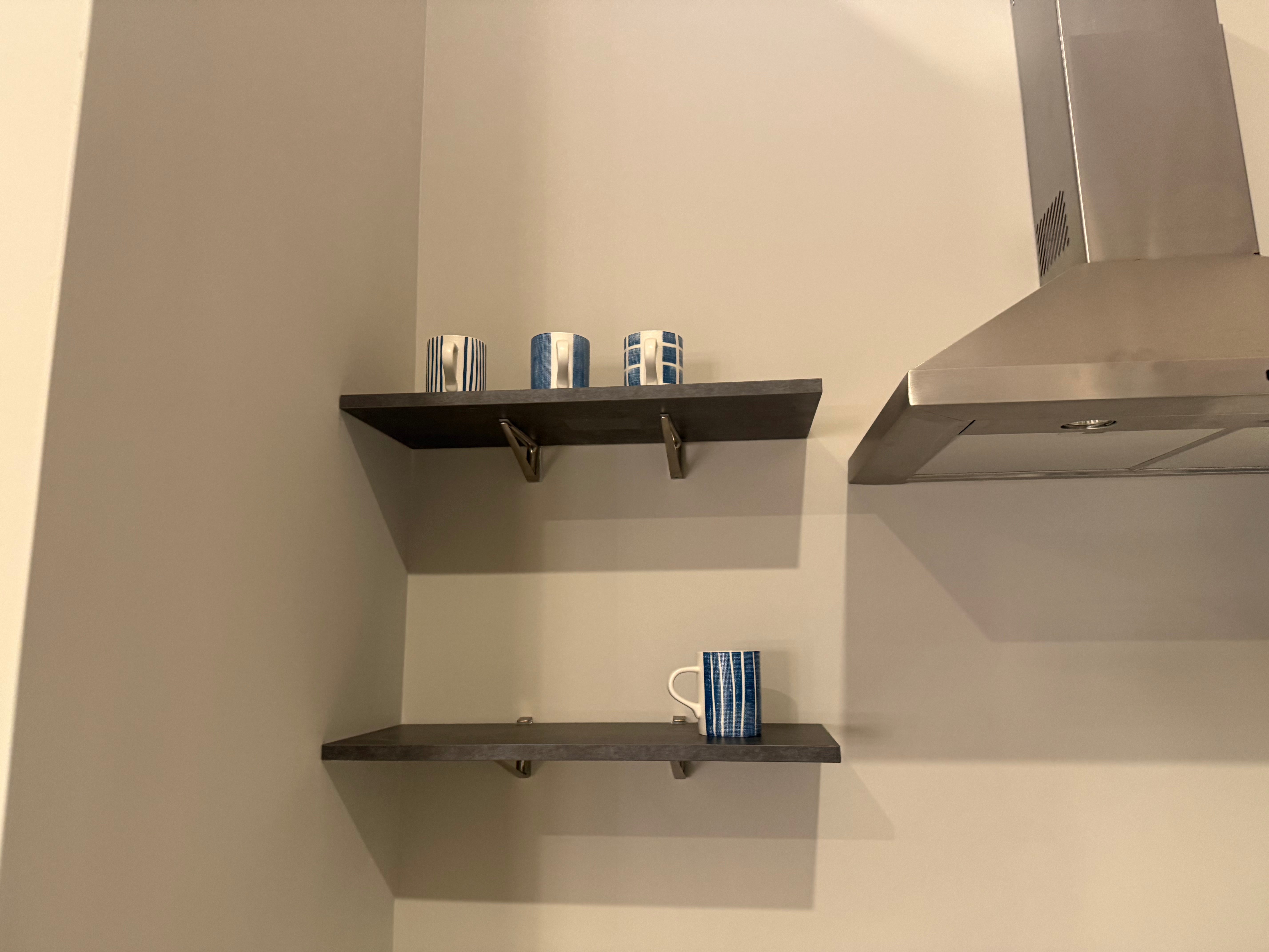 Wren Infinity Plus Blue Gloss Handleless Kitchen