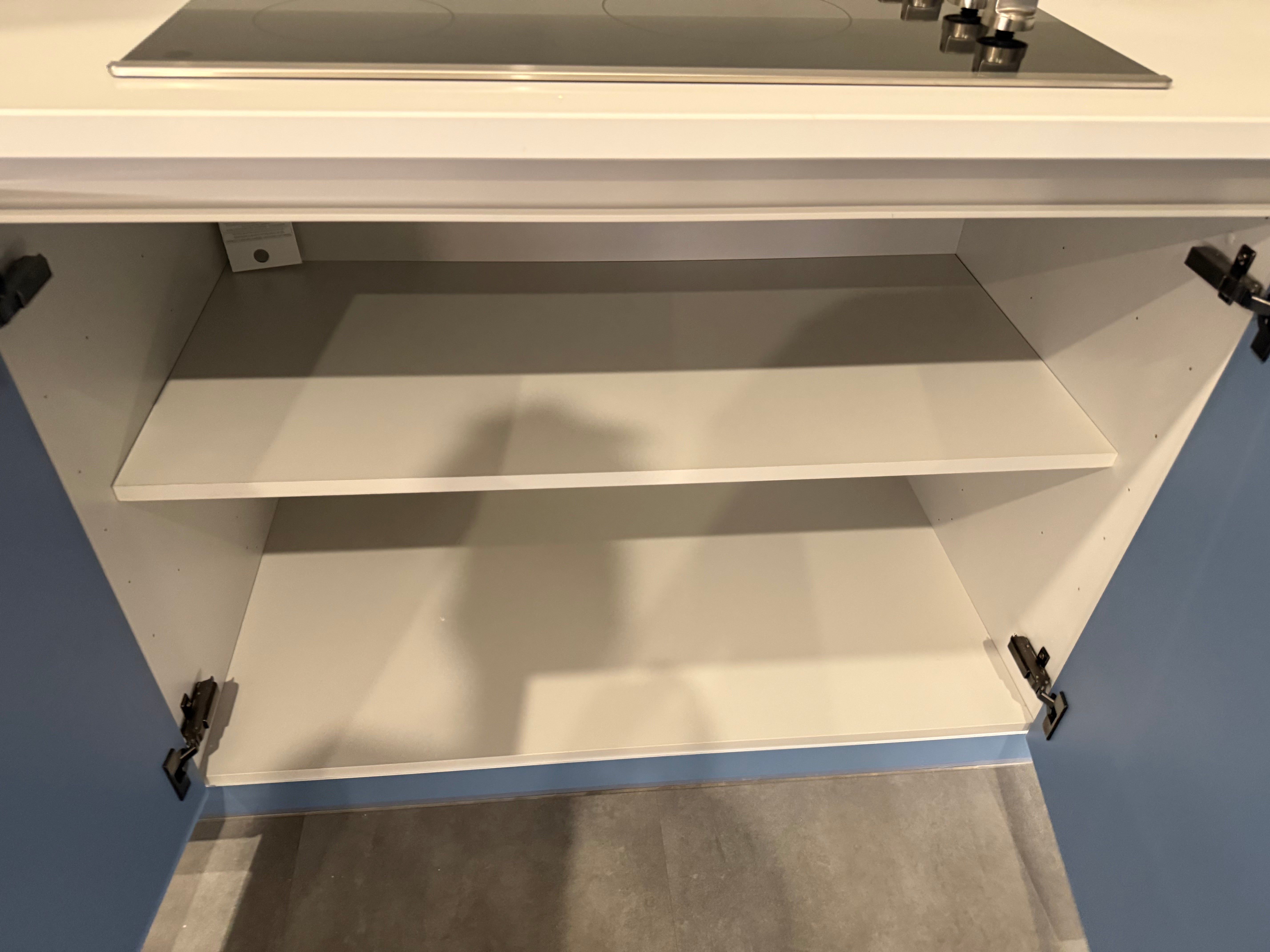 Wren Infinity Plus Blue Gloss Handleless Kitchen