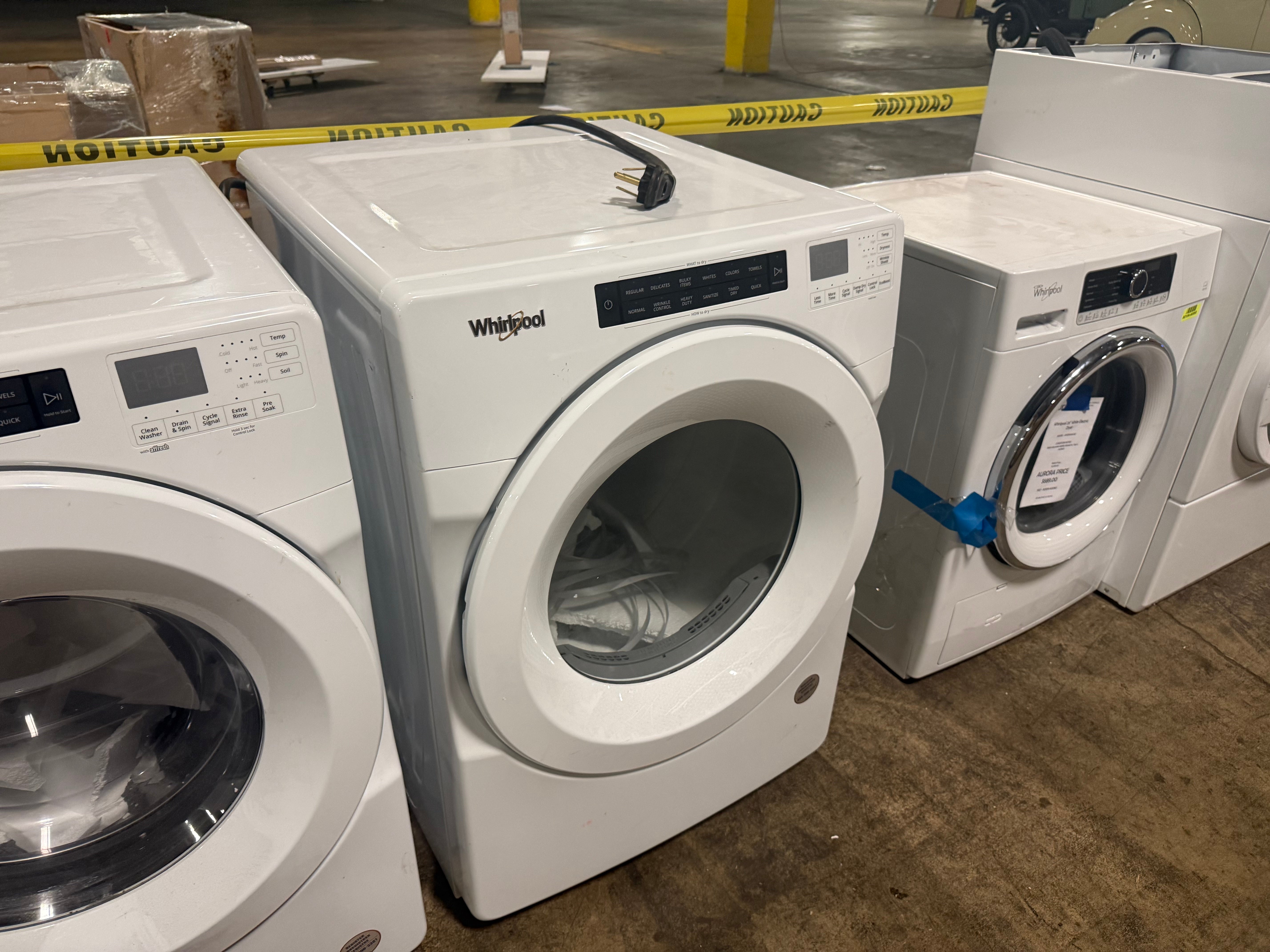 Whirlpool WED560LHW 27" White Electric Dryer