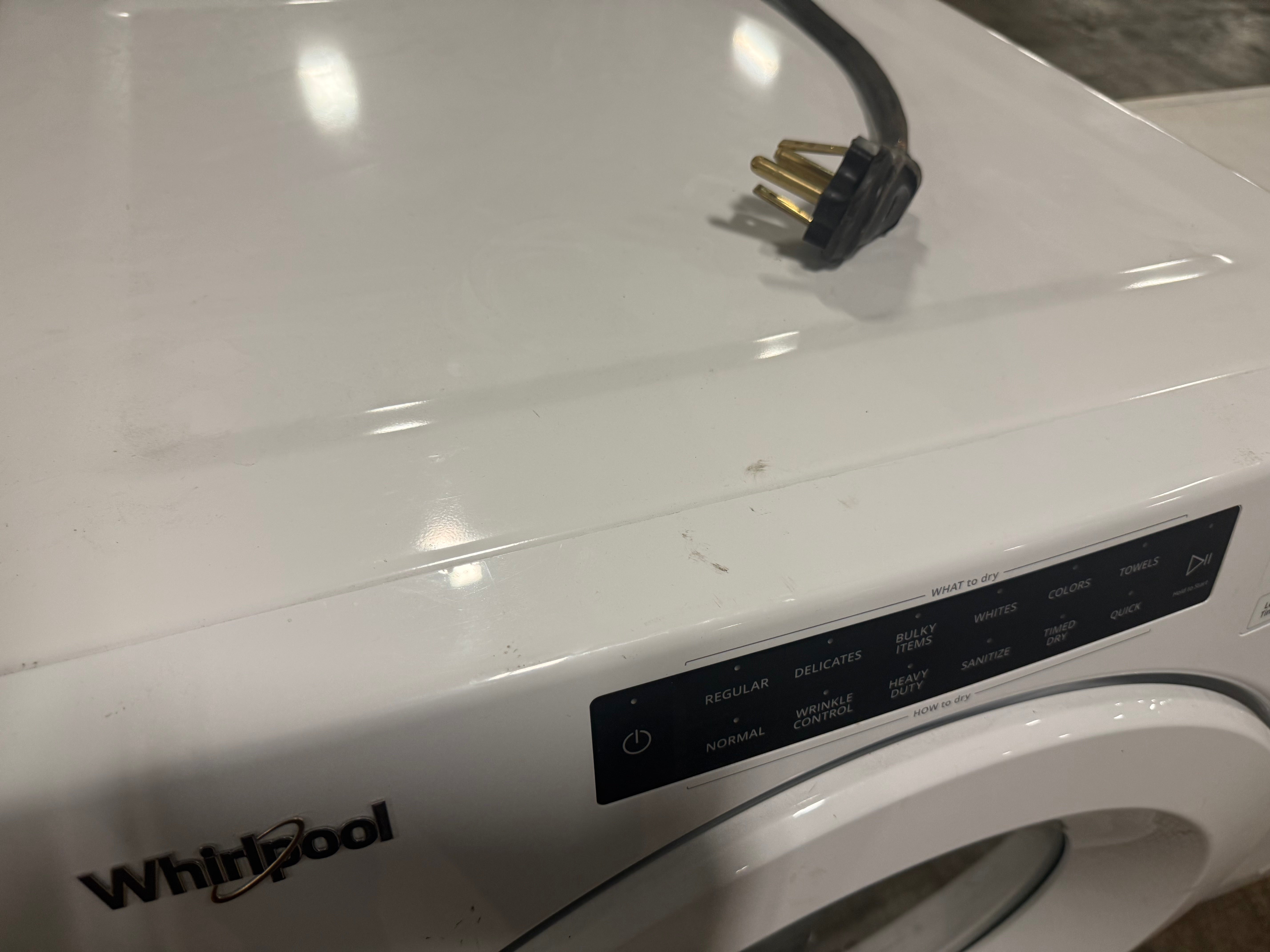 Whirlpool WED560LHW 27" White Electric Dryer