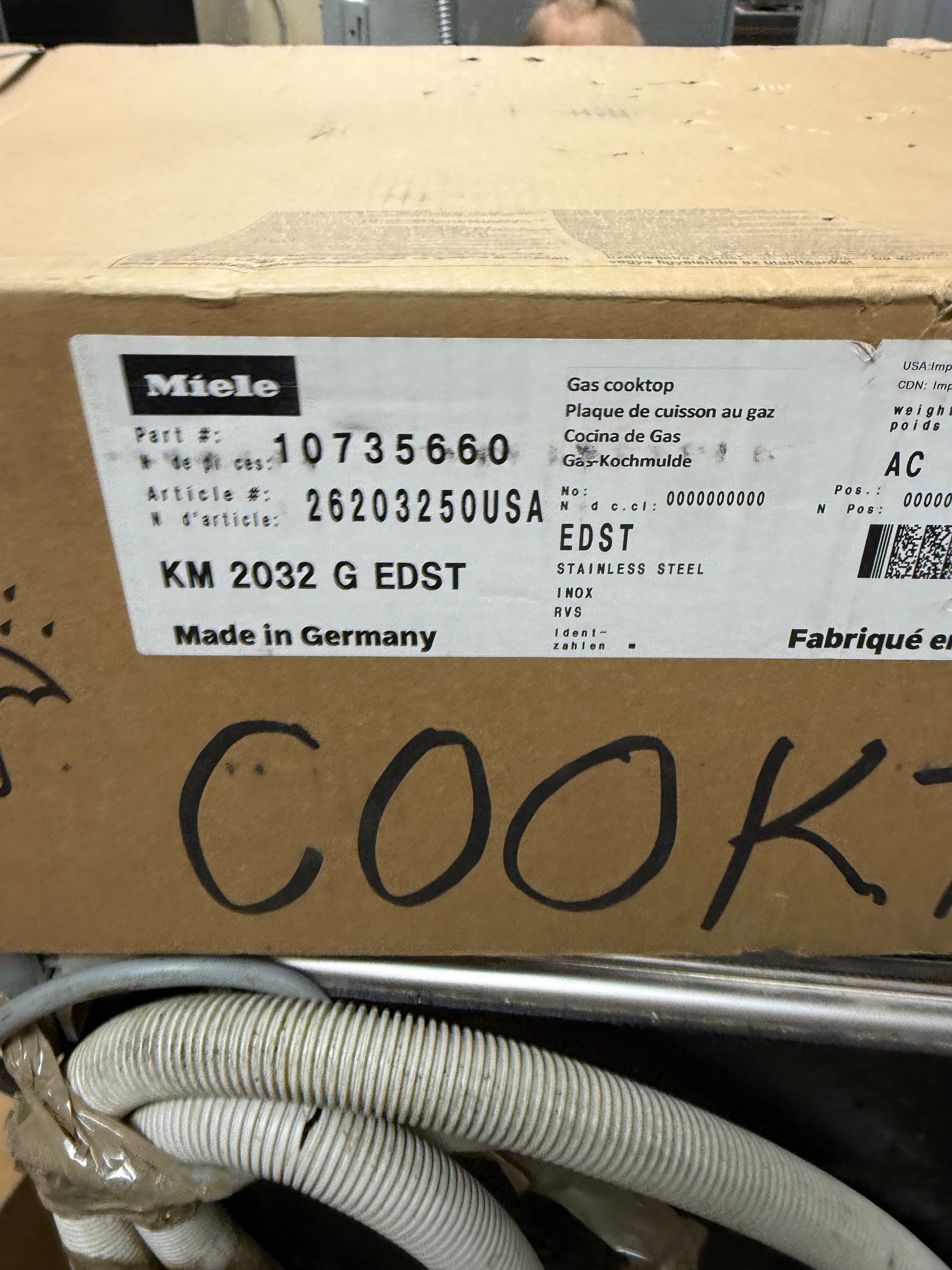 Miele KM 2032 G 30" Stainless Steel Gas Cooktop