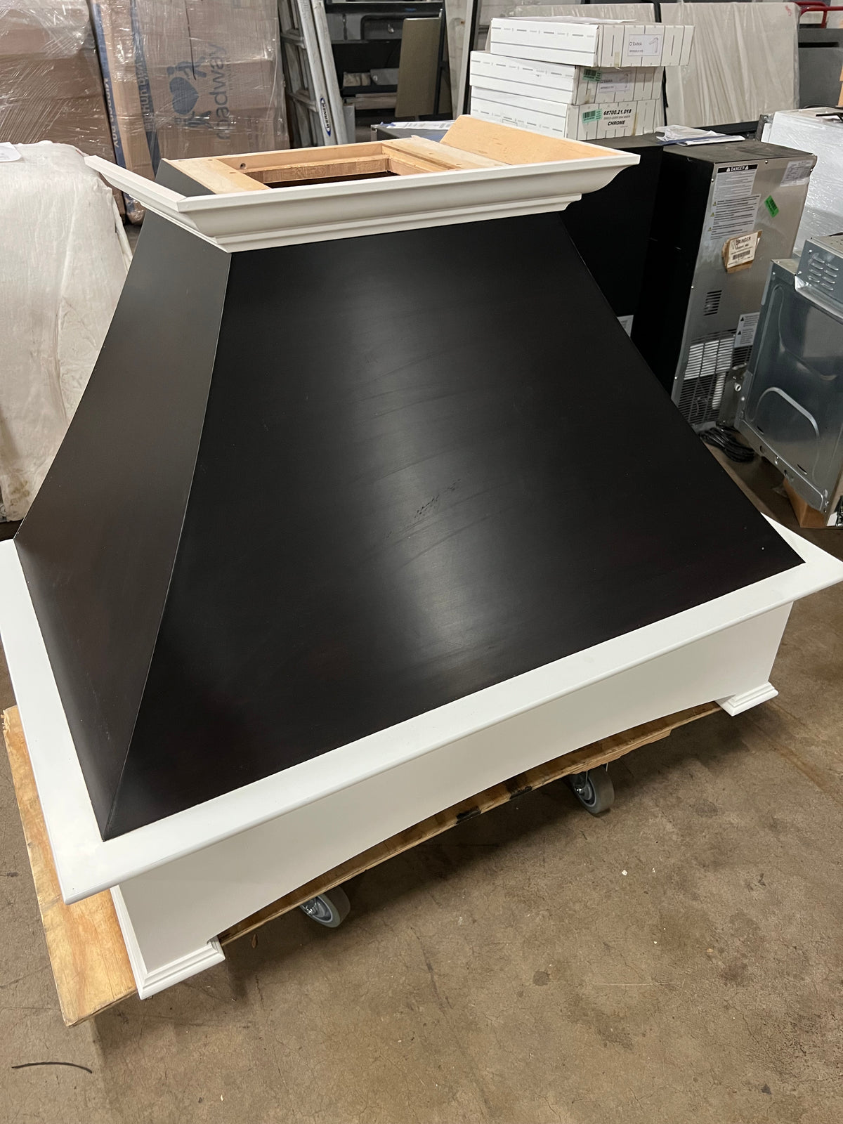 Traditional Black & White Custom Hood Surround